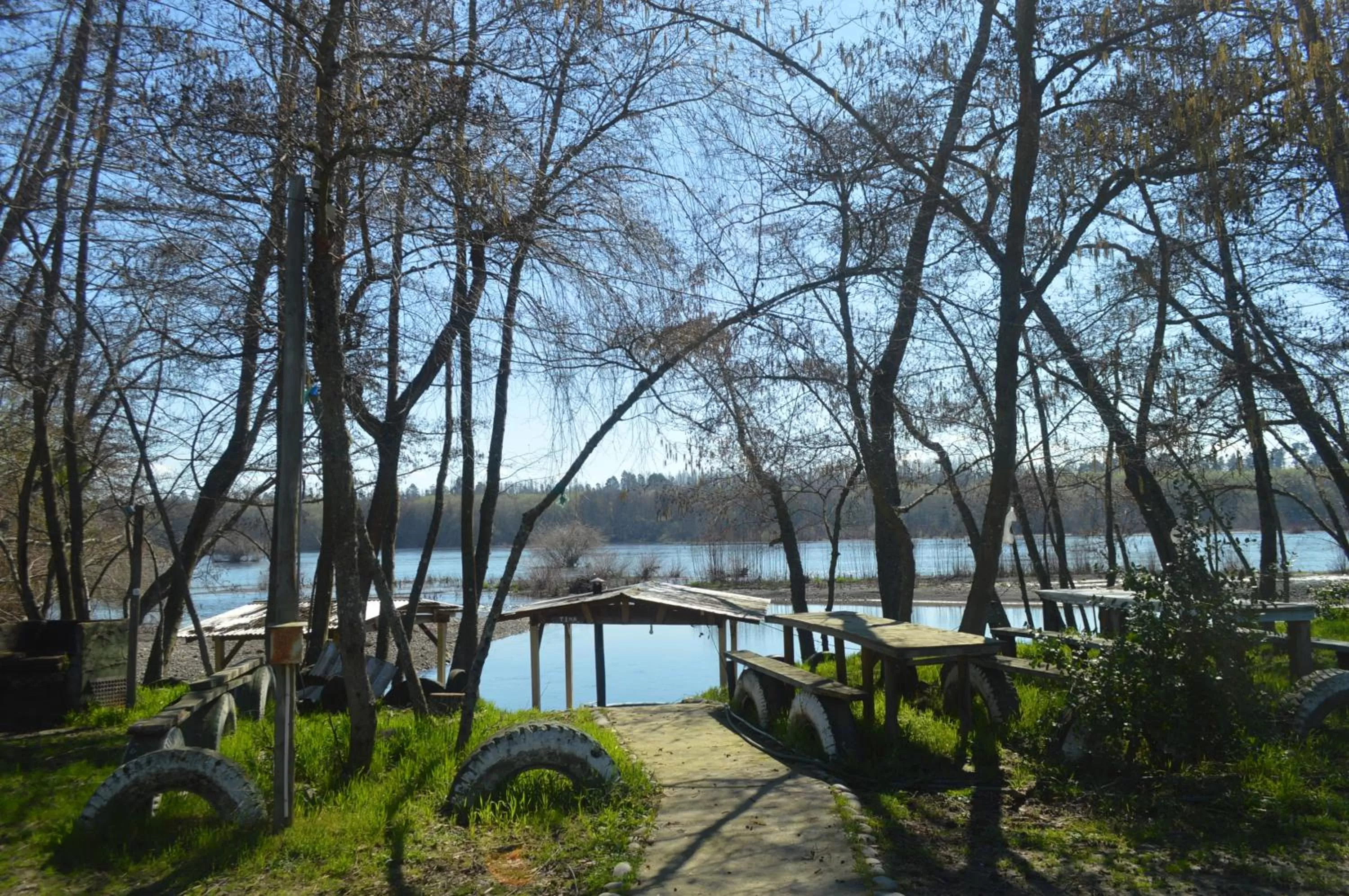 Swimming Pool in Coyunche Cabañas y Camping Laja & San Rosendo