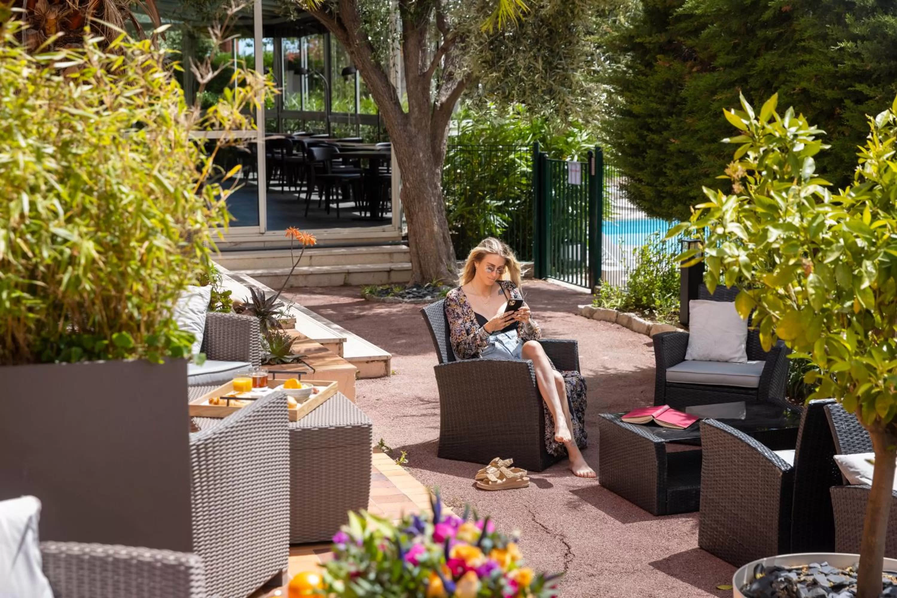 Garden in Best Western Hôtel des Orangers Cannes