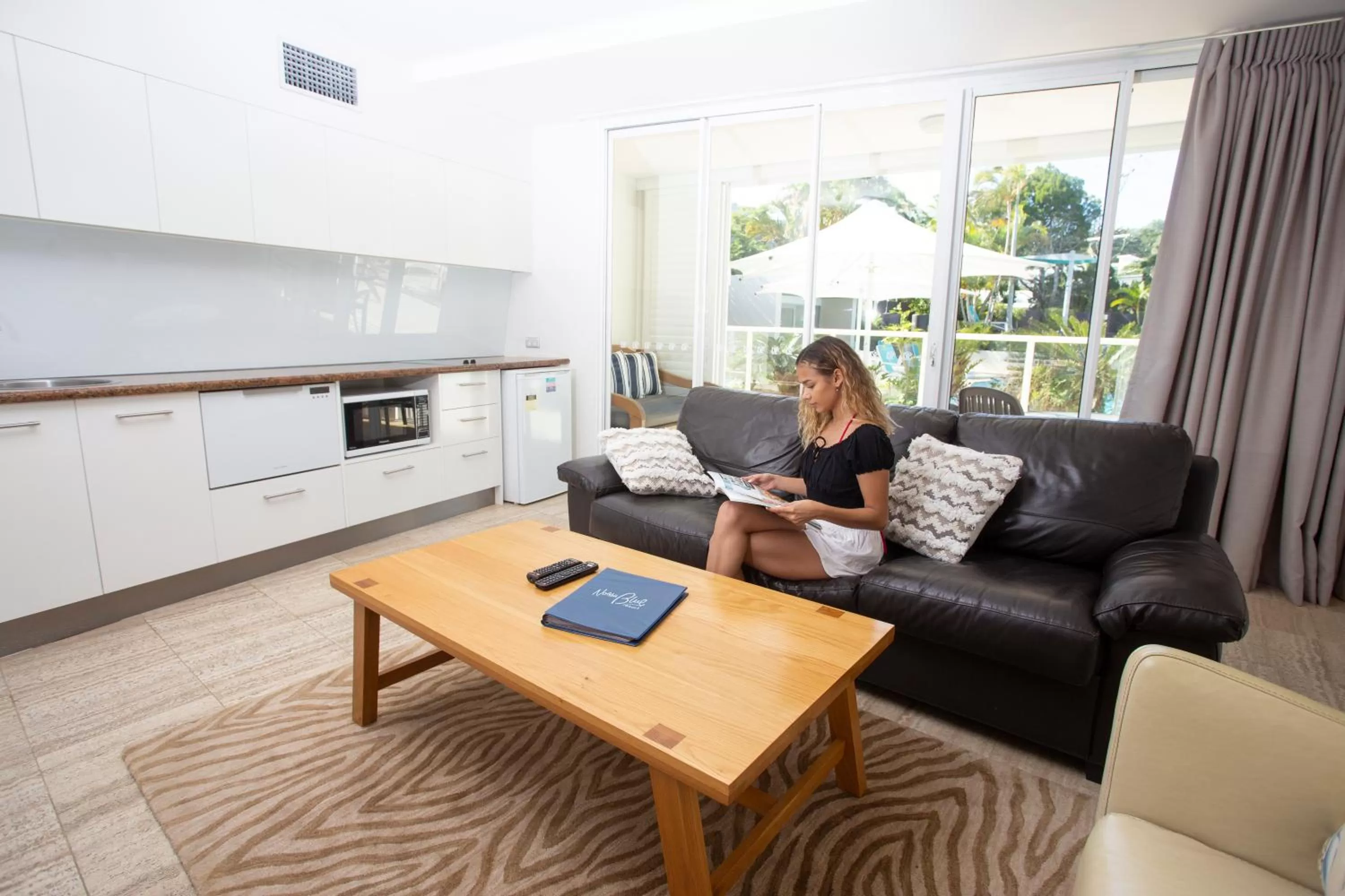 Seating area in Noosa Blue Resort