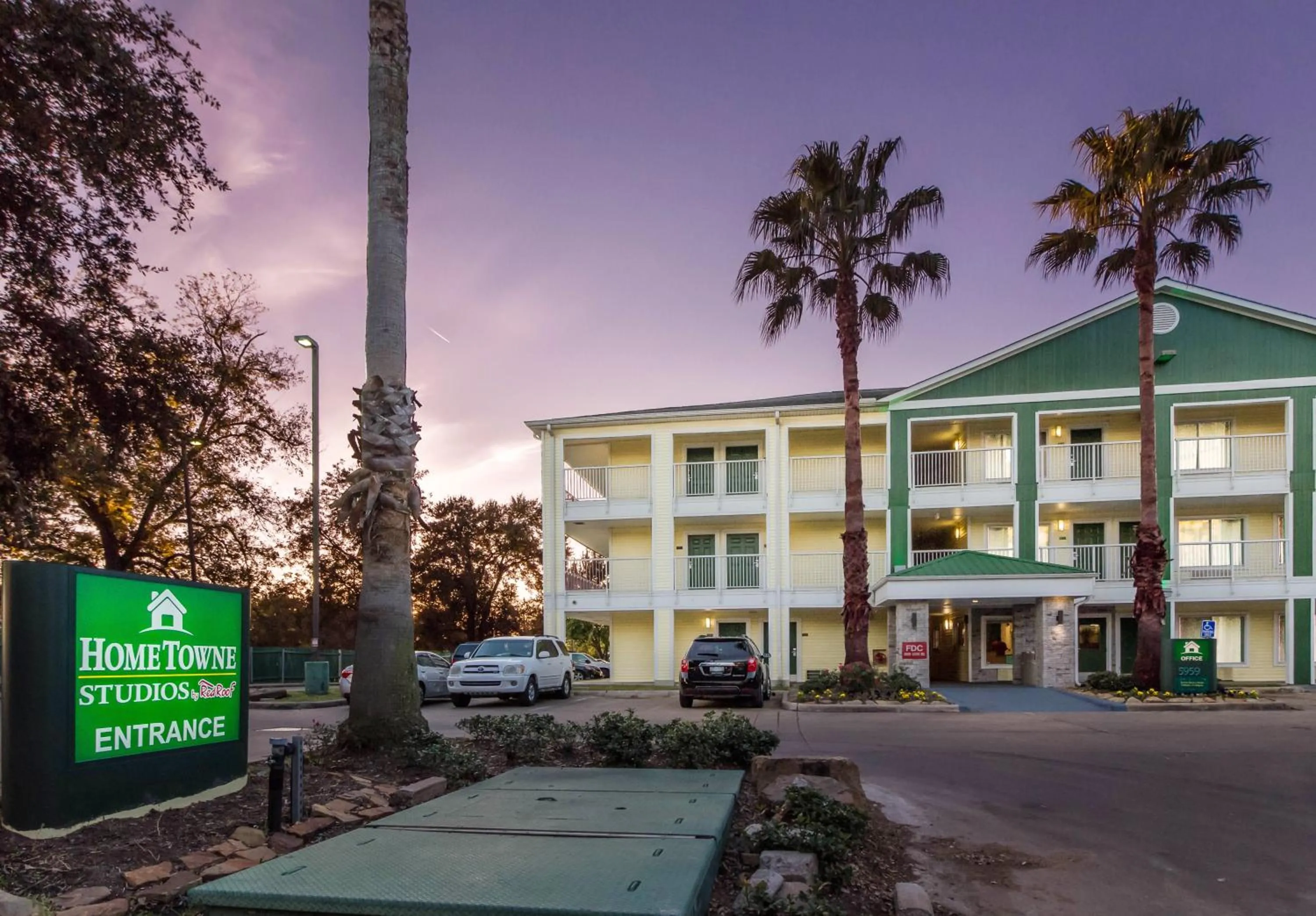 Property building in HomeTowne Studios by Red Roof Houston - Northwest