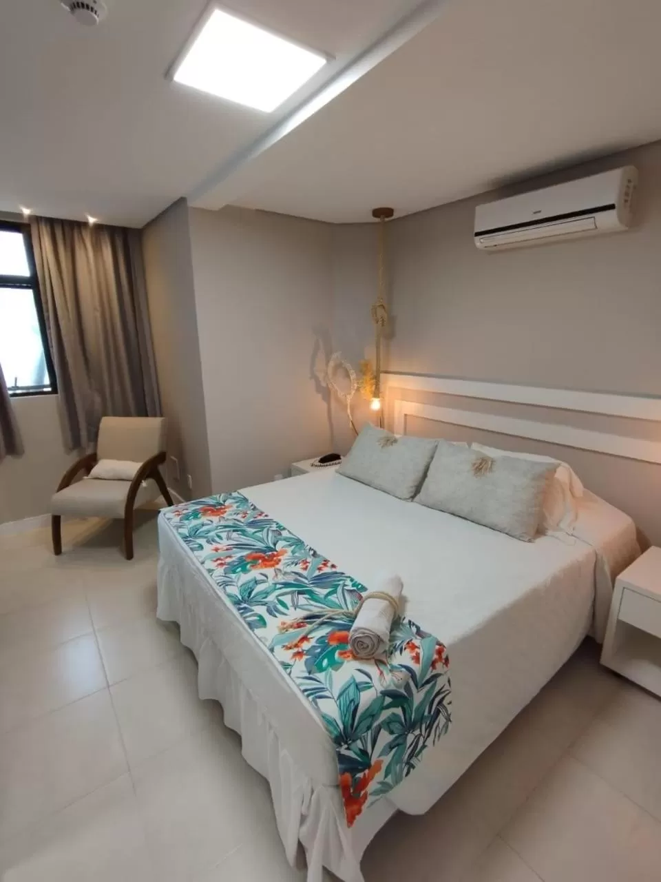 Bed in Hotel Sete Ilhas