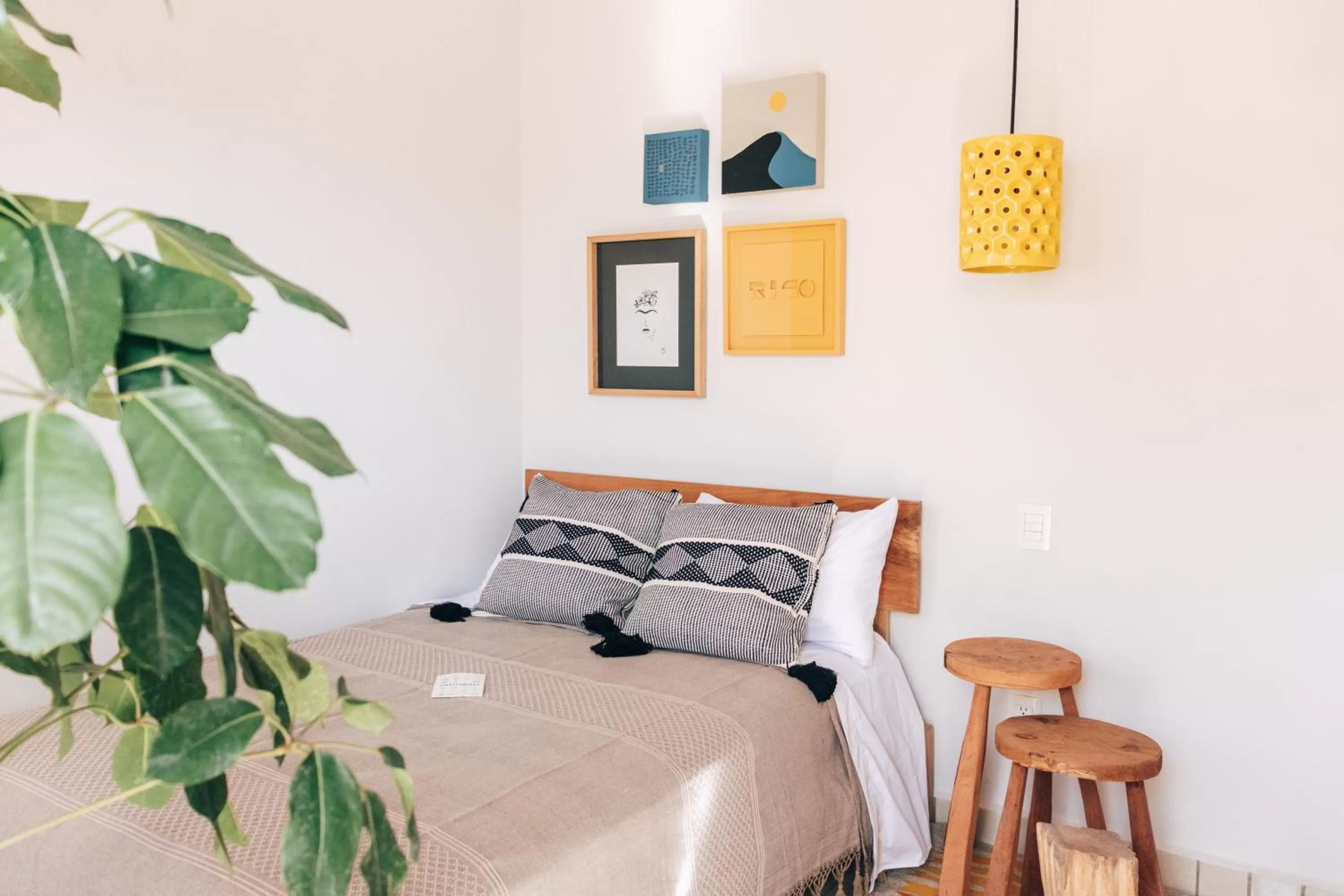 Bed in Casa Kali by Barrio México