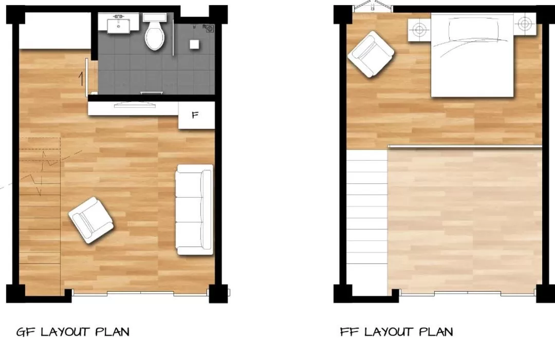 Floor plan in Arch Studio Cenang