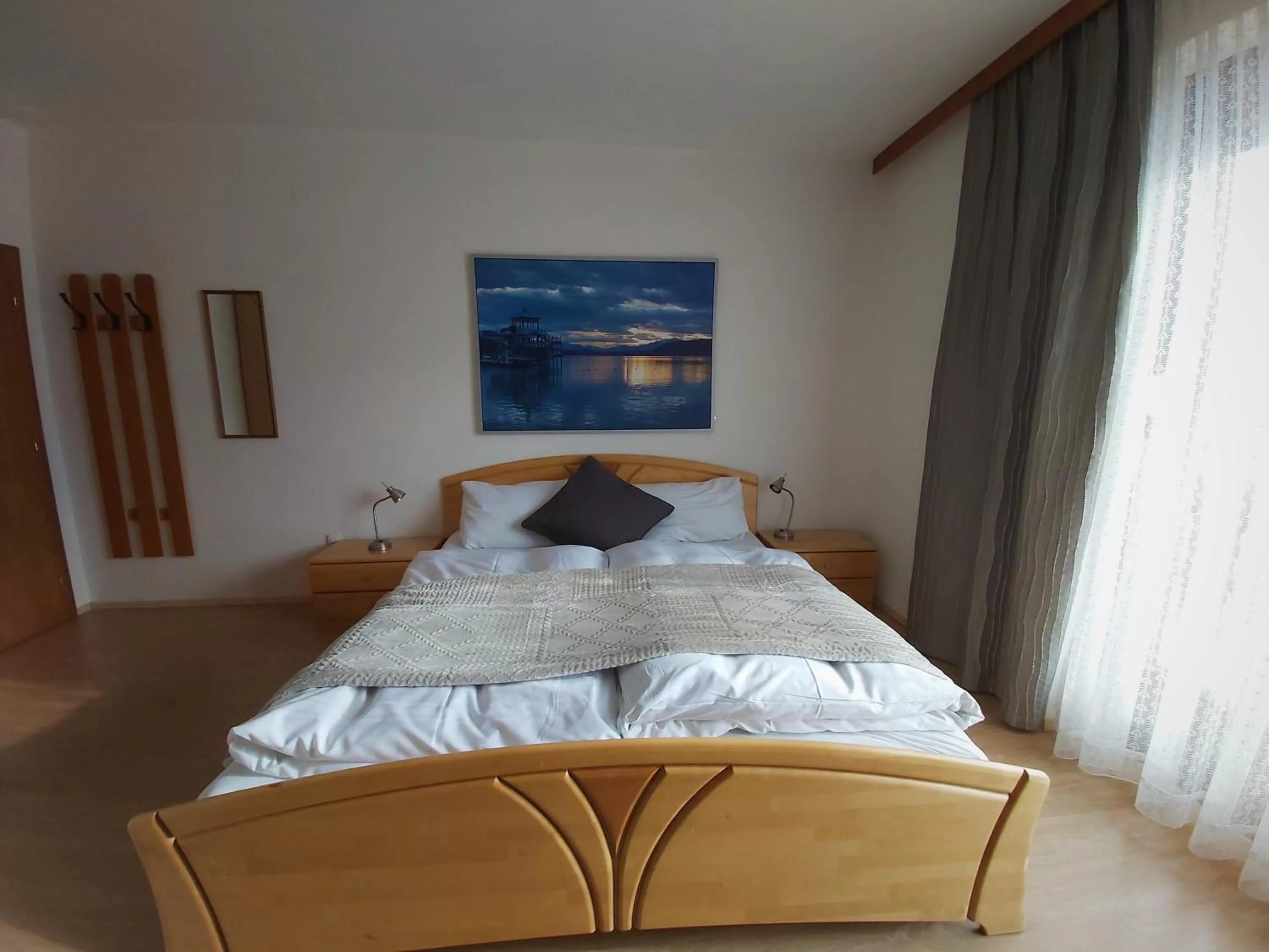 Bedroom, Bed in B&B Pension Karlsdorfer Hof