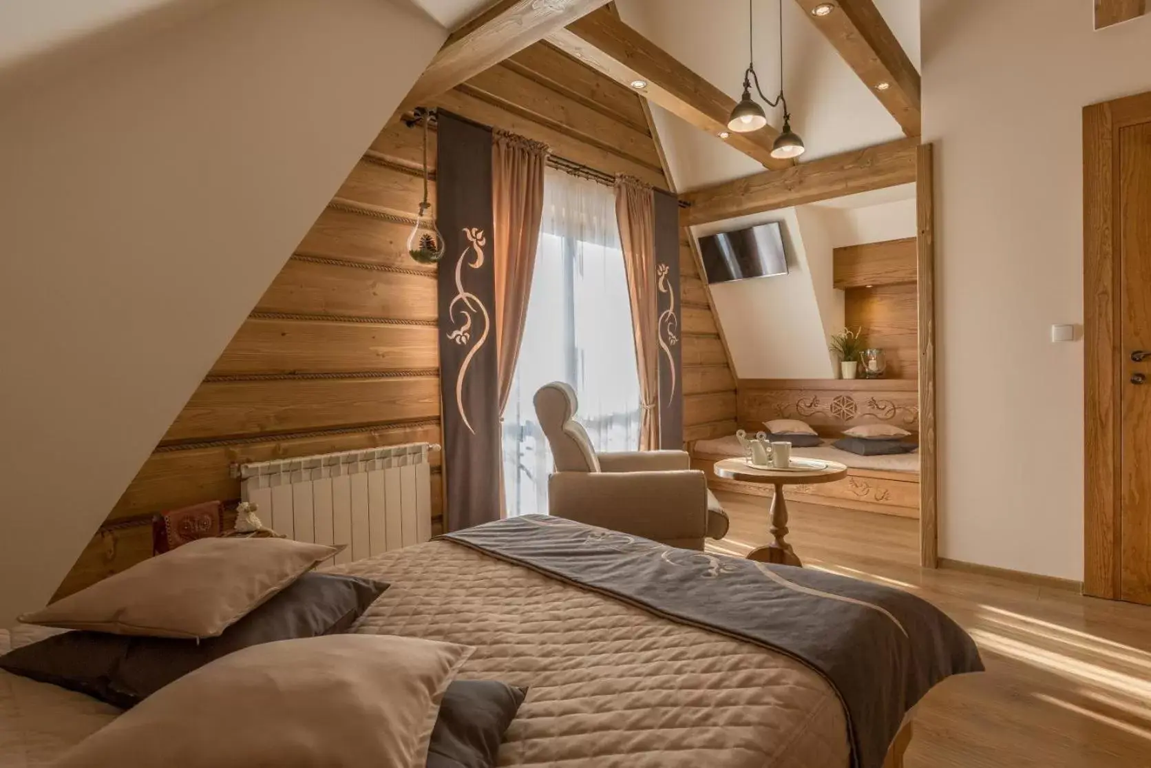 Deluxe Double Room with Mountain View in Dom Gościnny Bachledova Deluxe Double Room with Mountain View in Dom Gościnny Bachledova