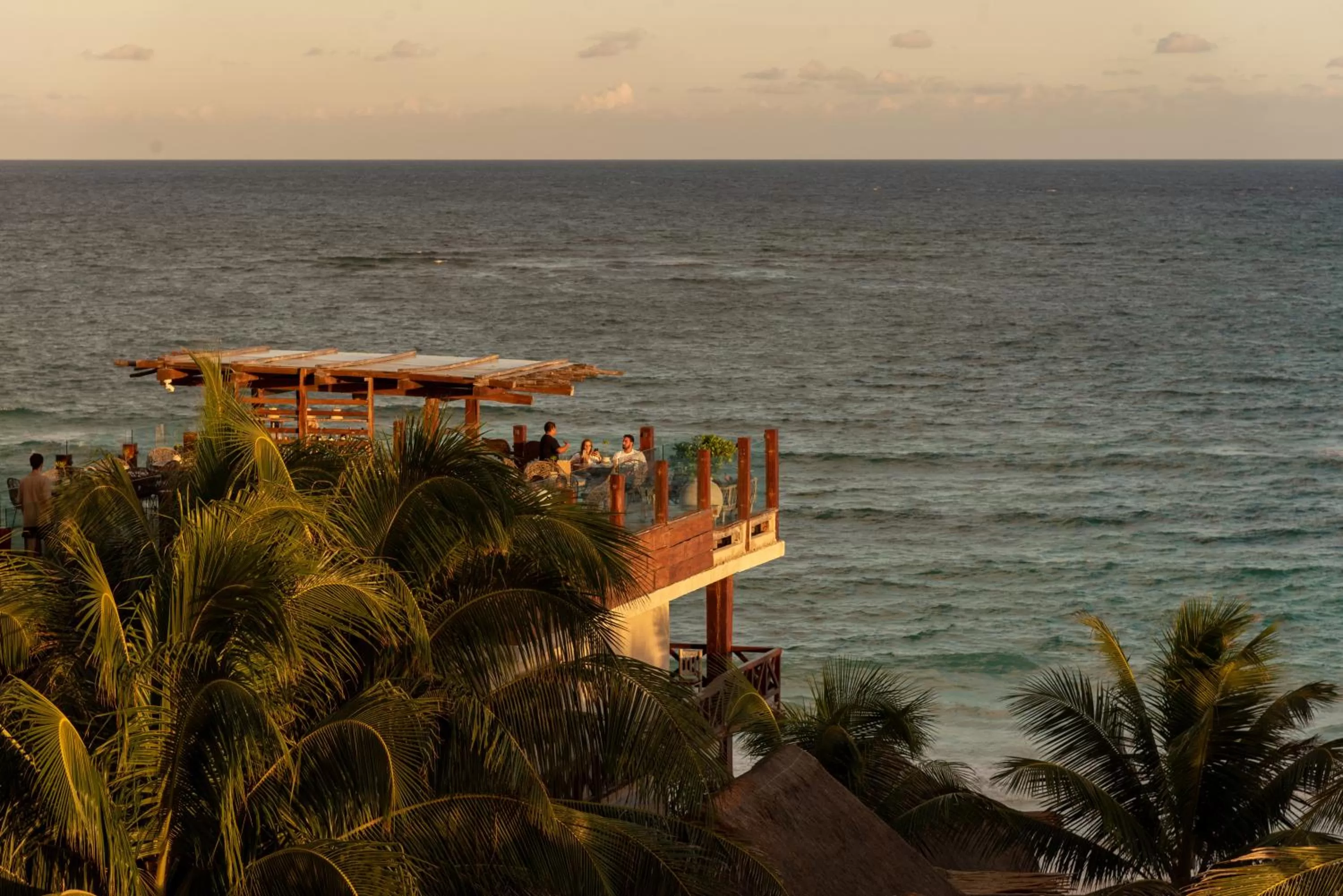 Pool view in Hotelito Azul