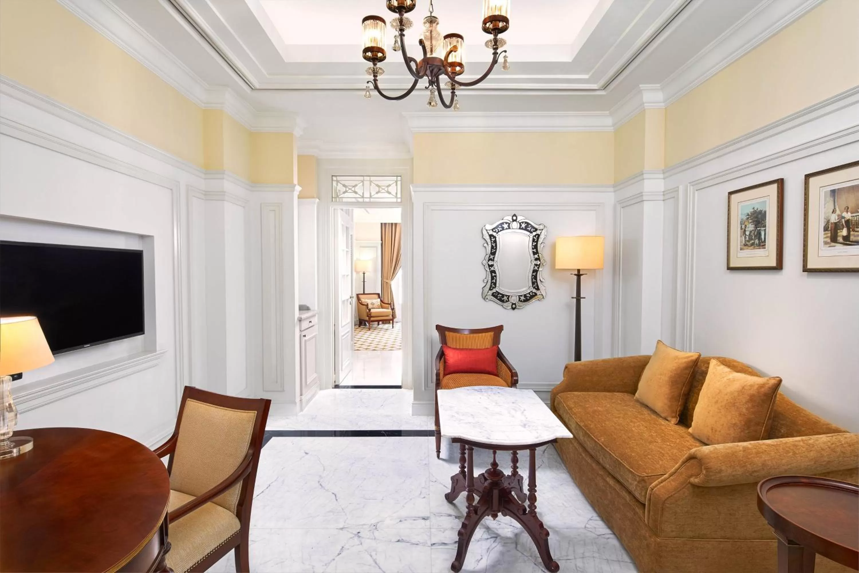 Living room in The Hermitage, A Tribute Portfolio Hotel, Jakarta