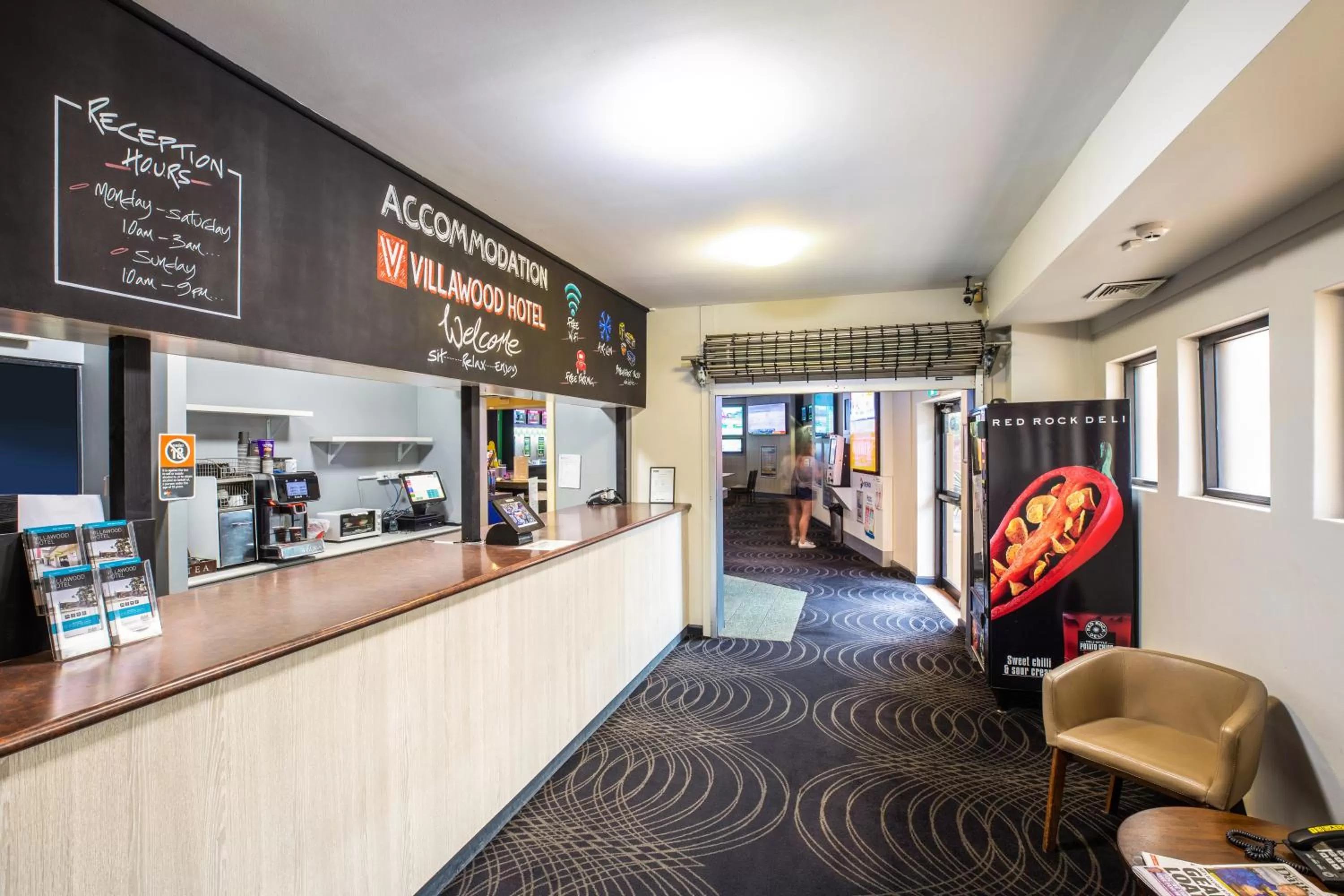 Lobby or reception in Villawood Hotel
