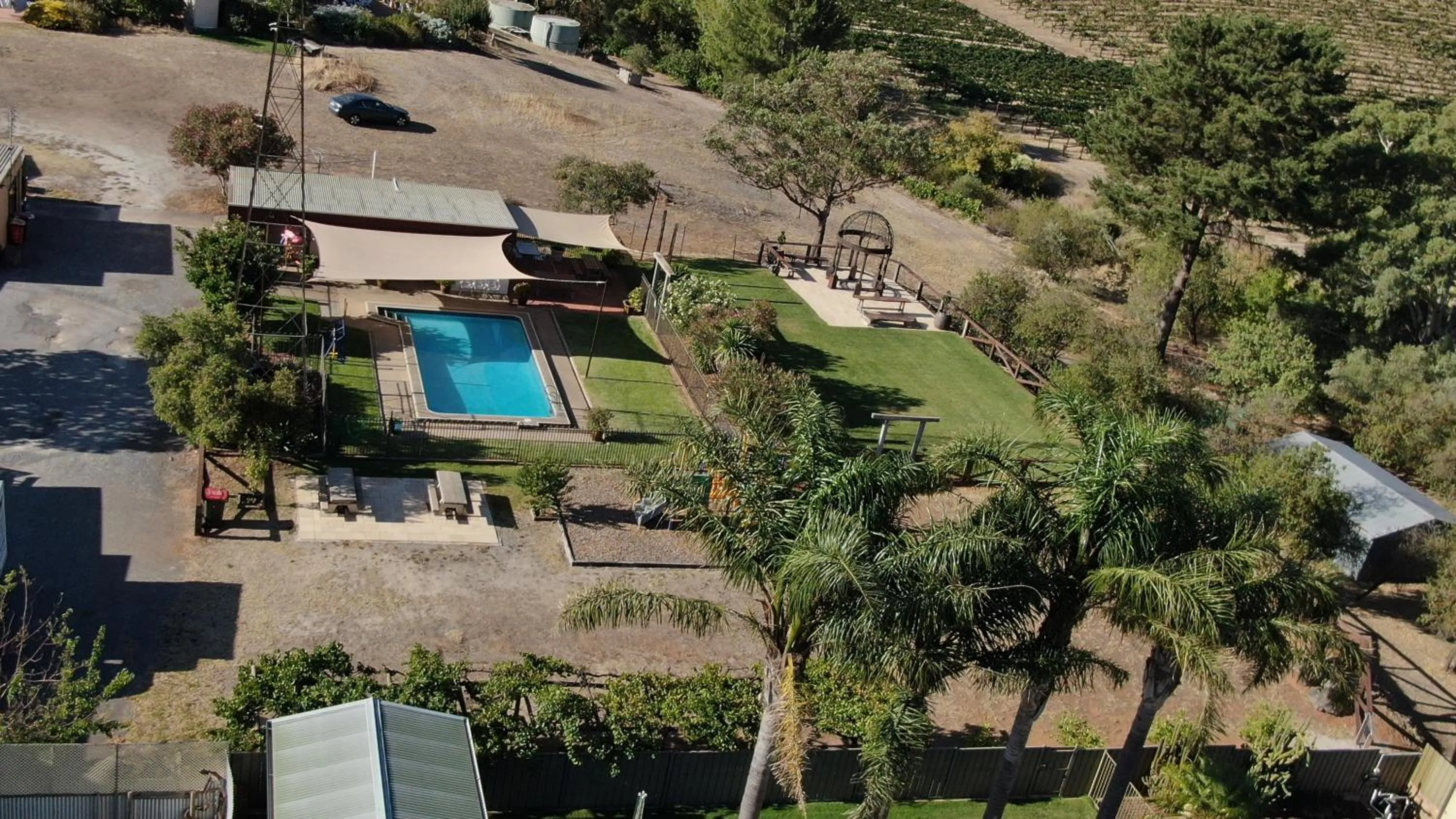 Bird's eye view in Angaston Vineyards Motel