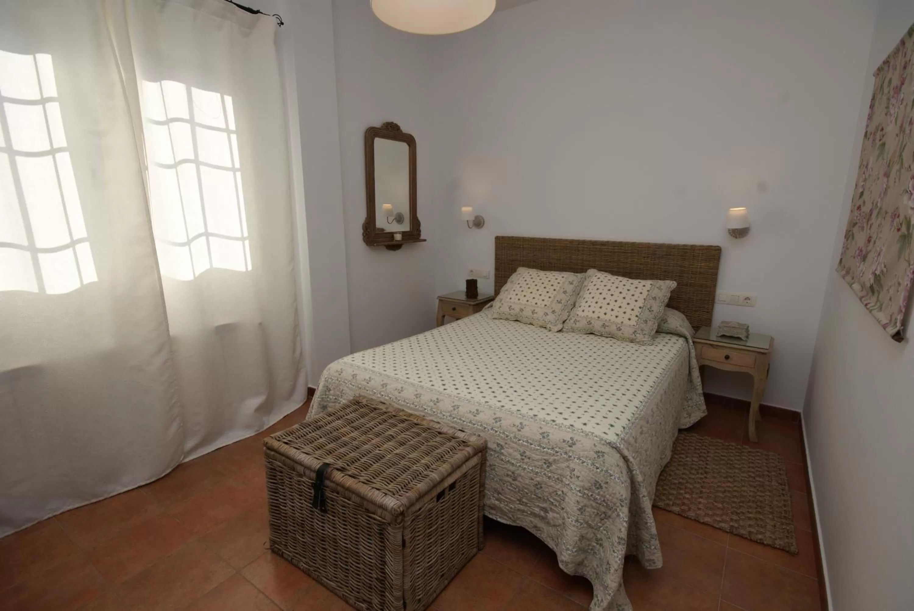 Decorative detail, Bed in Finca El Romeral