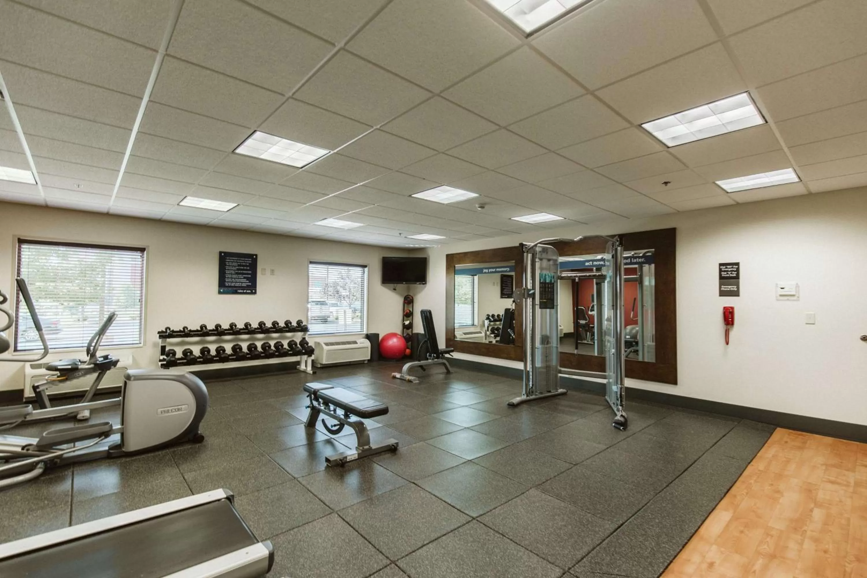 Fitness centre/facilities in Hampton Inn Bismarck