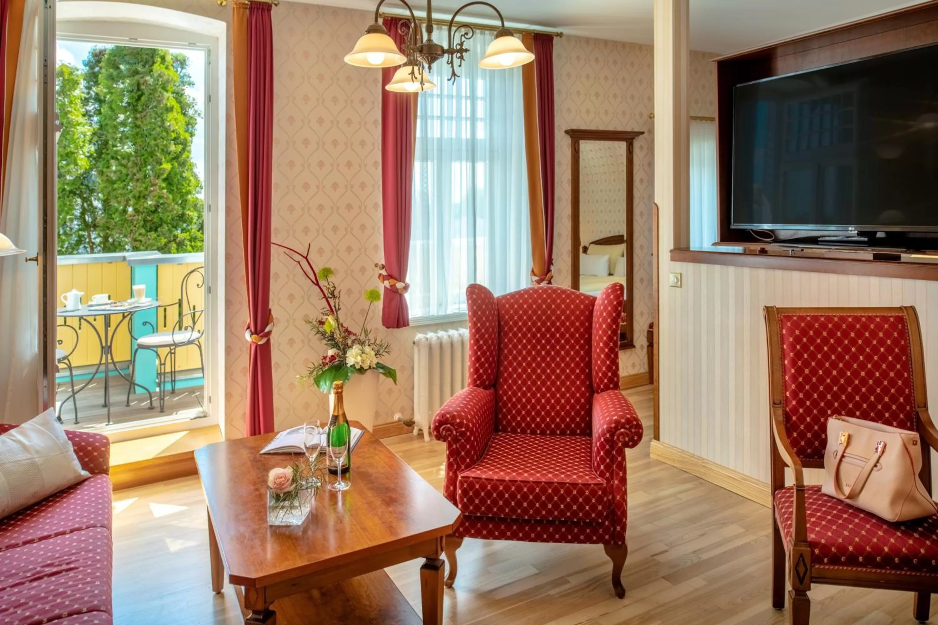 Living room in Recknitztal-Hotel Marlow