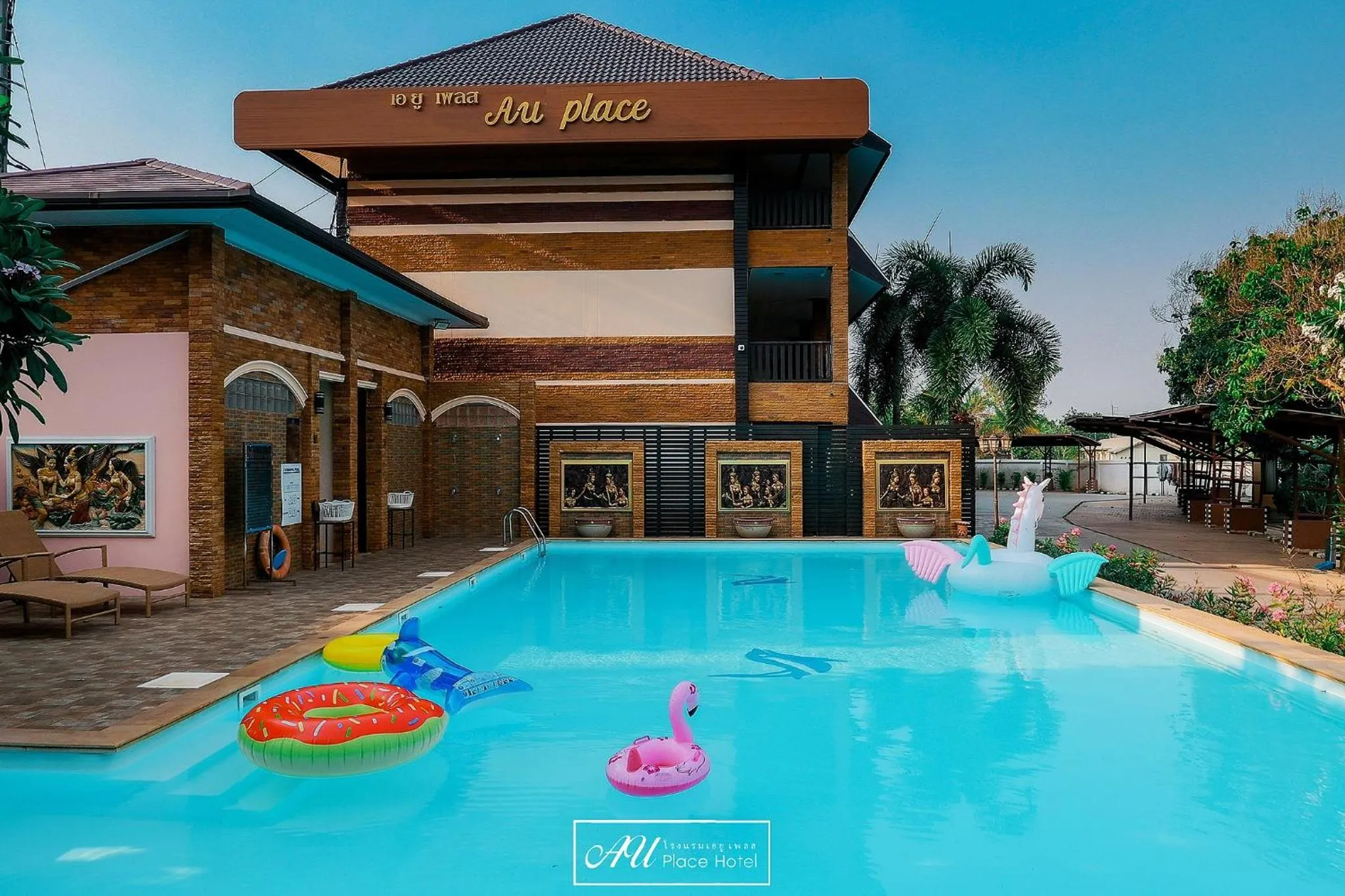 Pool view in AU Place Hotel