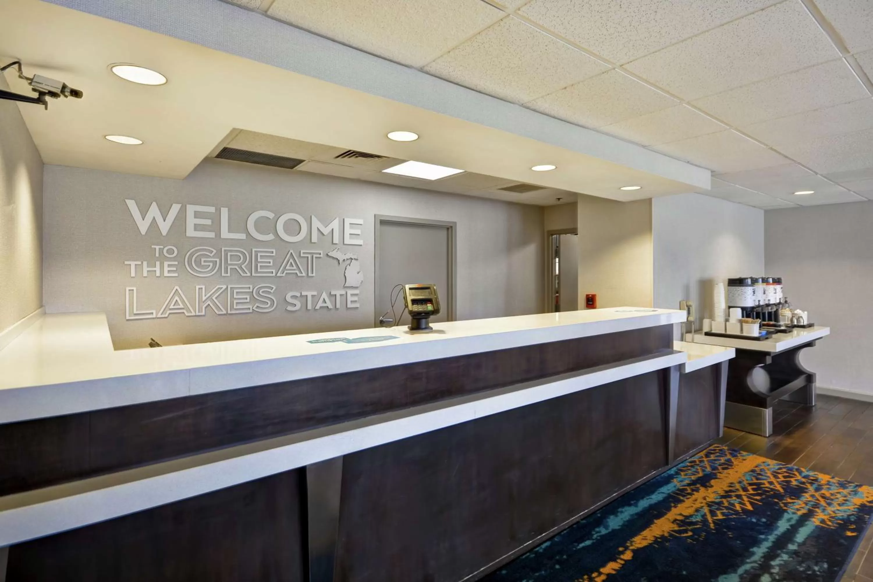 Lobby or reception in Hampton Inn Detroit Madison Heights South Troy