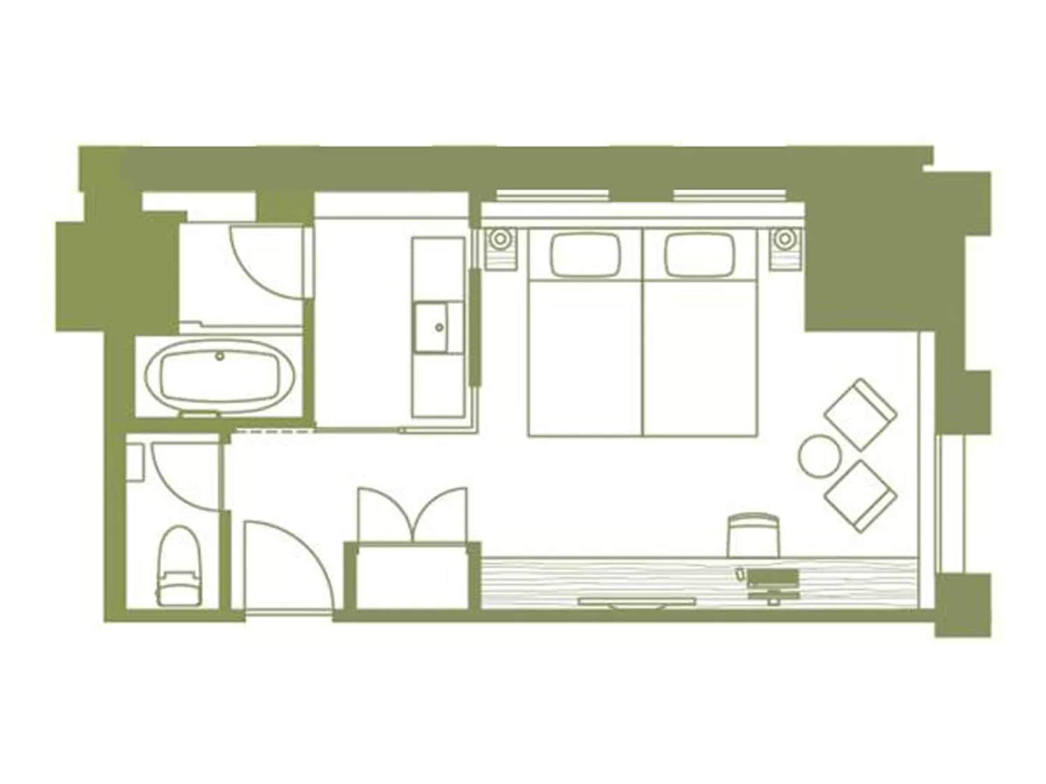 Photo of the whole room in Nagoya JR Gate Tower Hotel