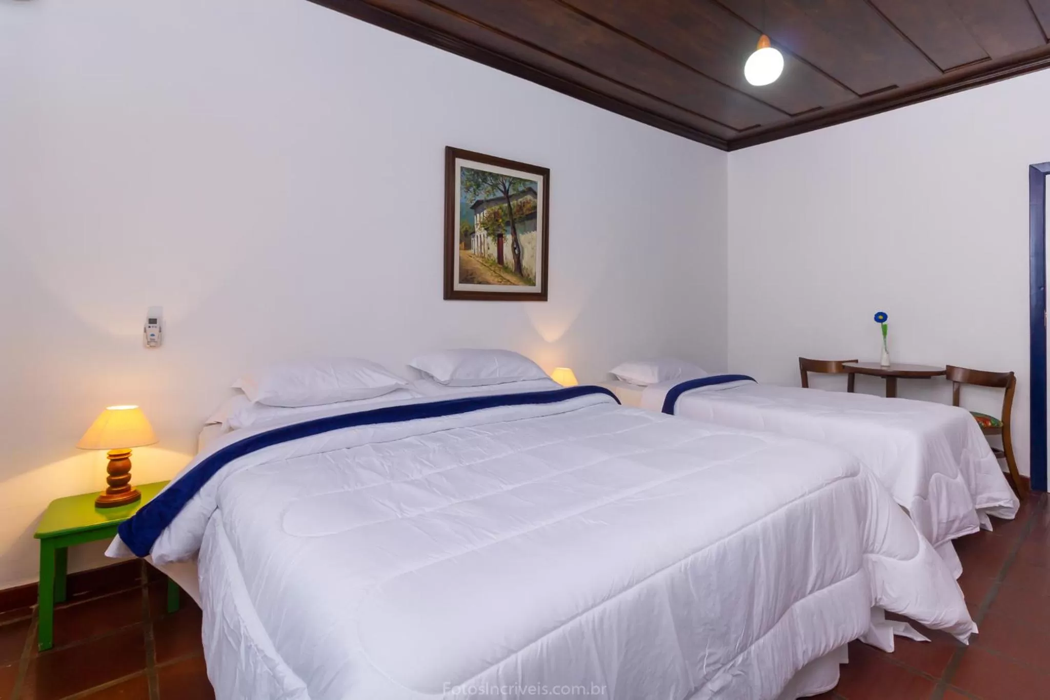 Bed in Pousada Aconchego