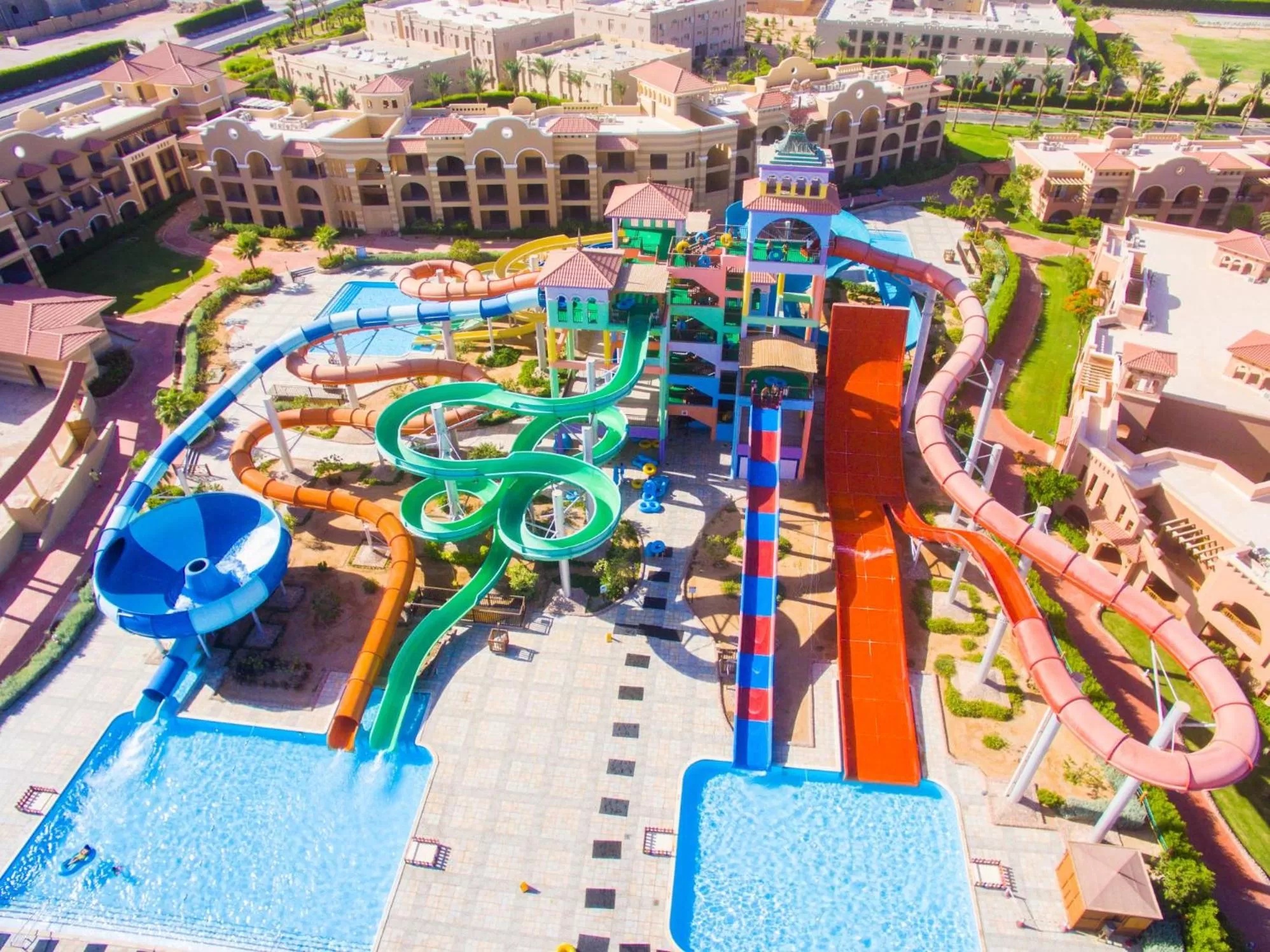 Aqua park in Charmillion Gardens Aquapark