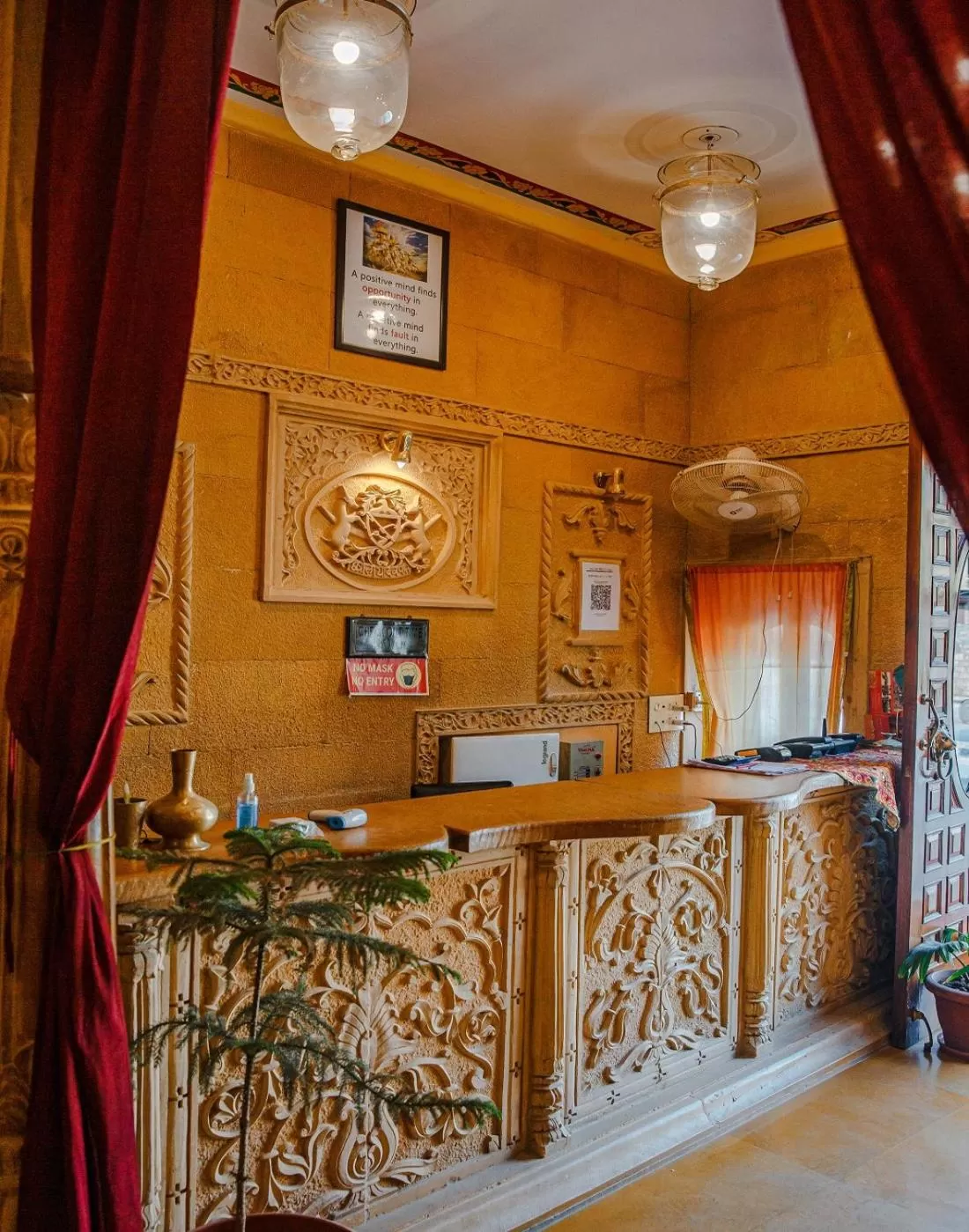 Lobby or reception in Hotel Lal Garh Fort And Palace