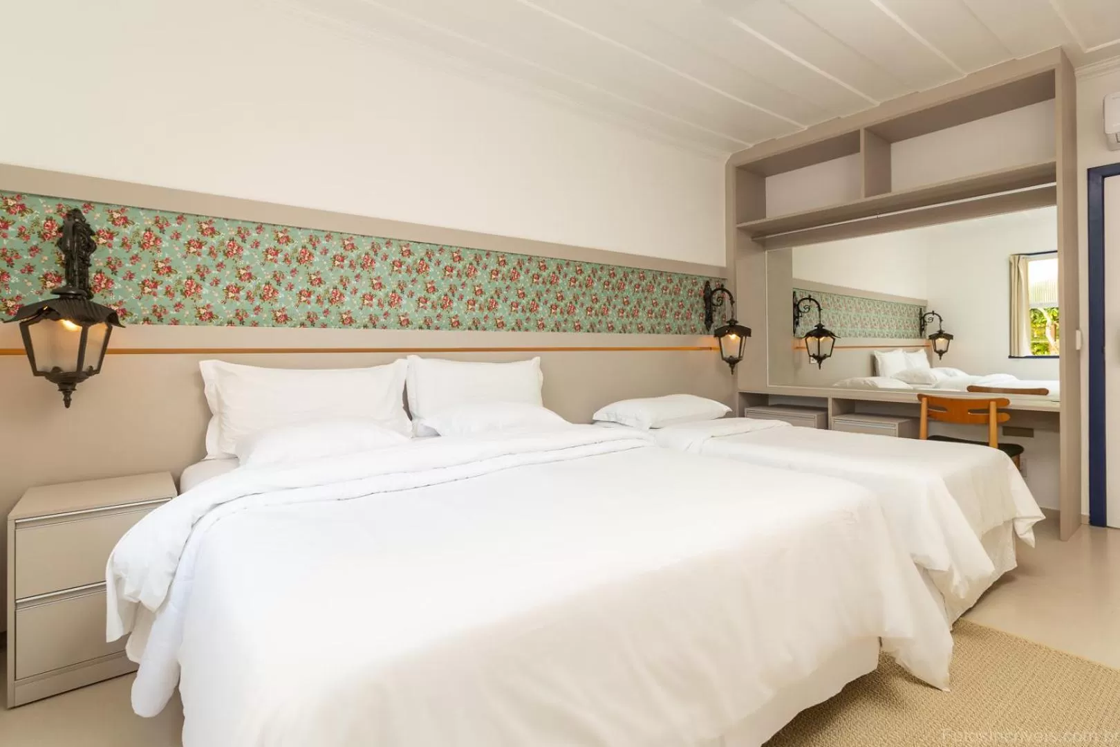 Bed in Pousada Aconchego