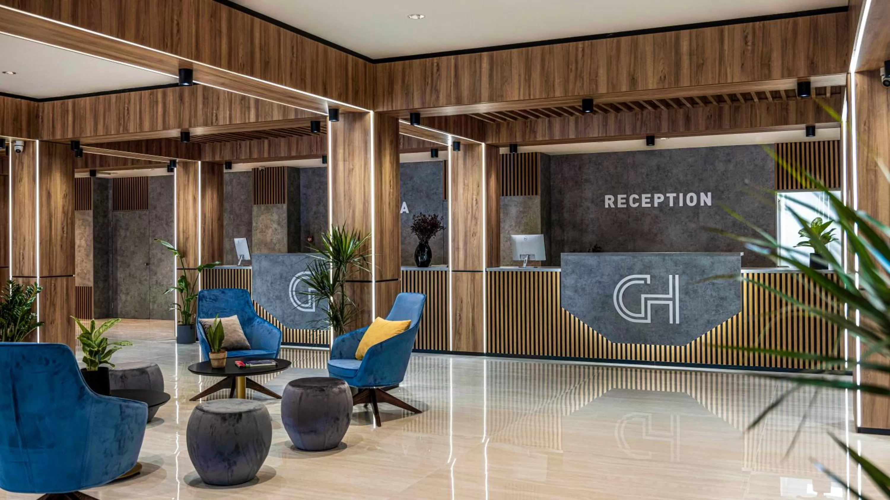 Lobby or reception in Grand Hotel Zagreb