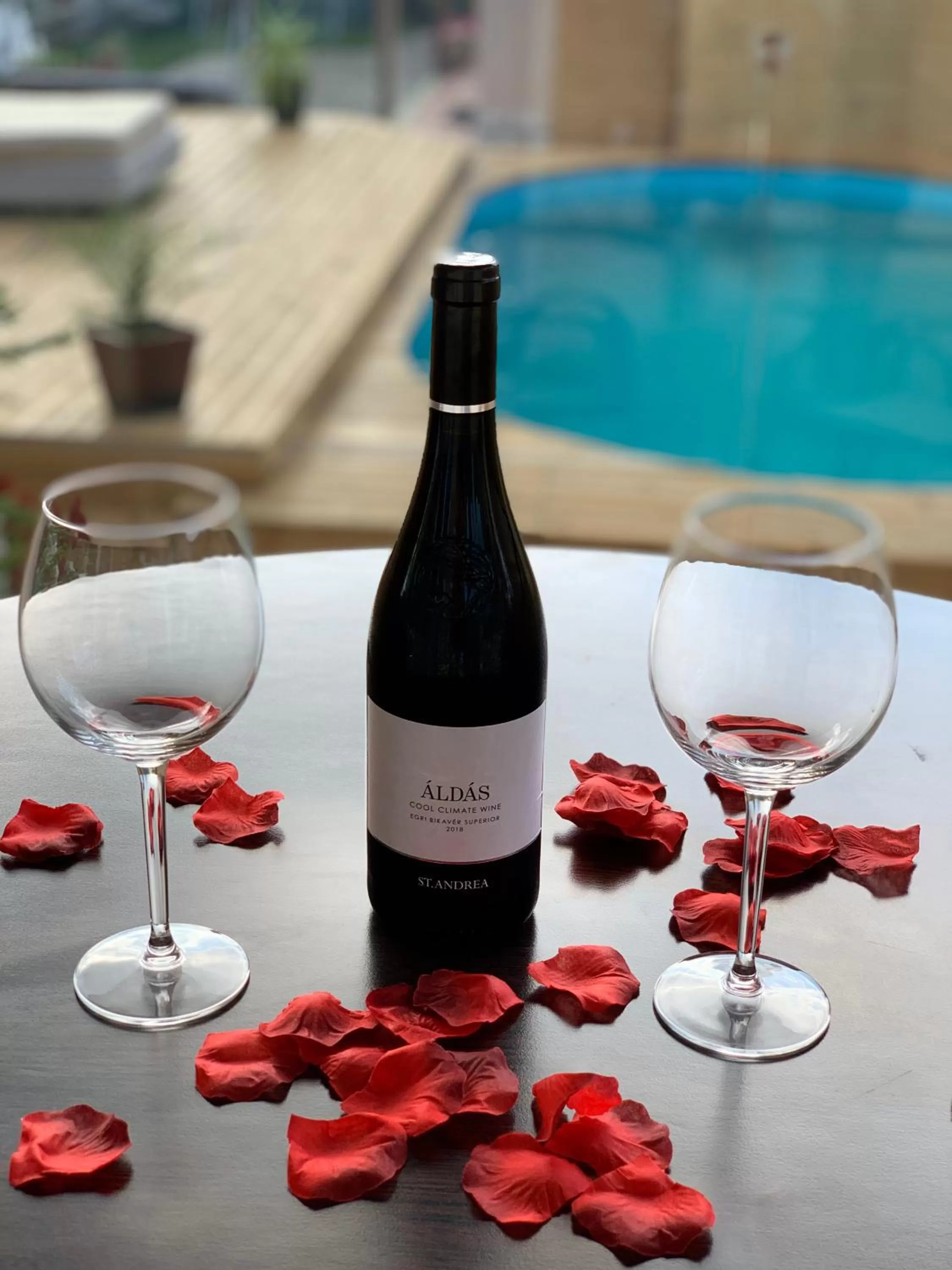 Pool view, Drinks in Egria Apartments