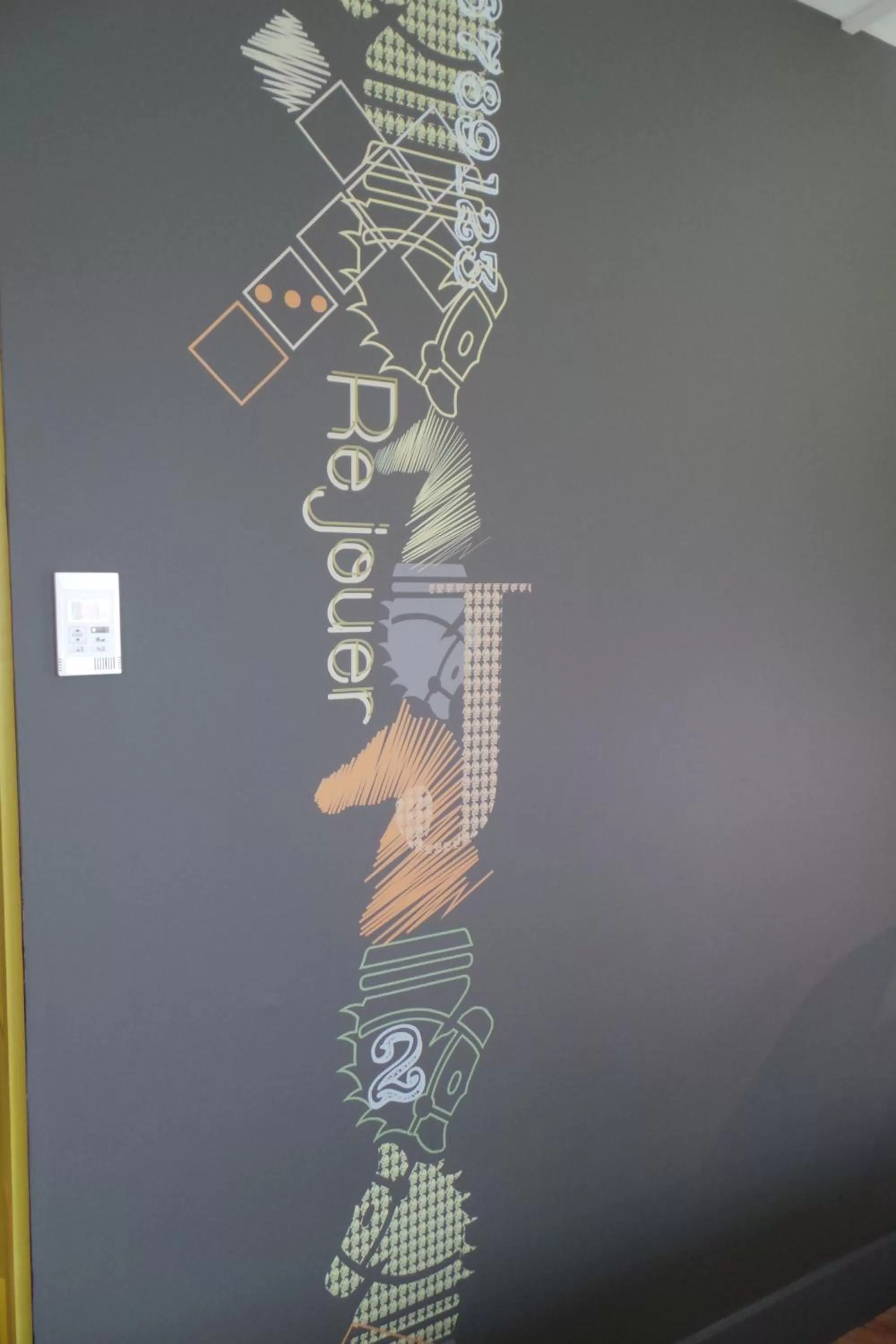 Decorative detail in ibis Styles Deauville Centre