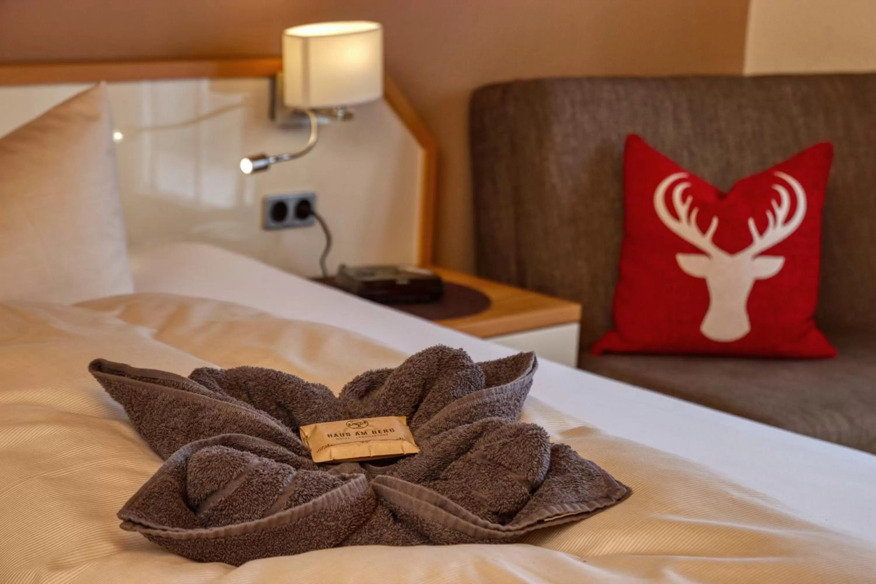 Photo of the whole room, Bathroom in Hotel "Haus am Berg"