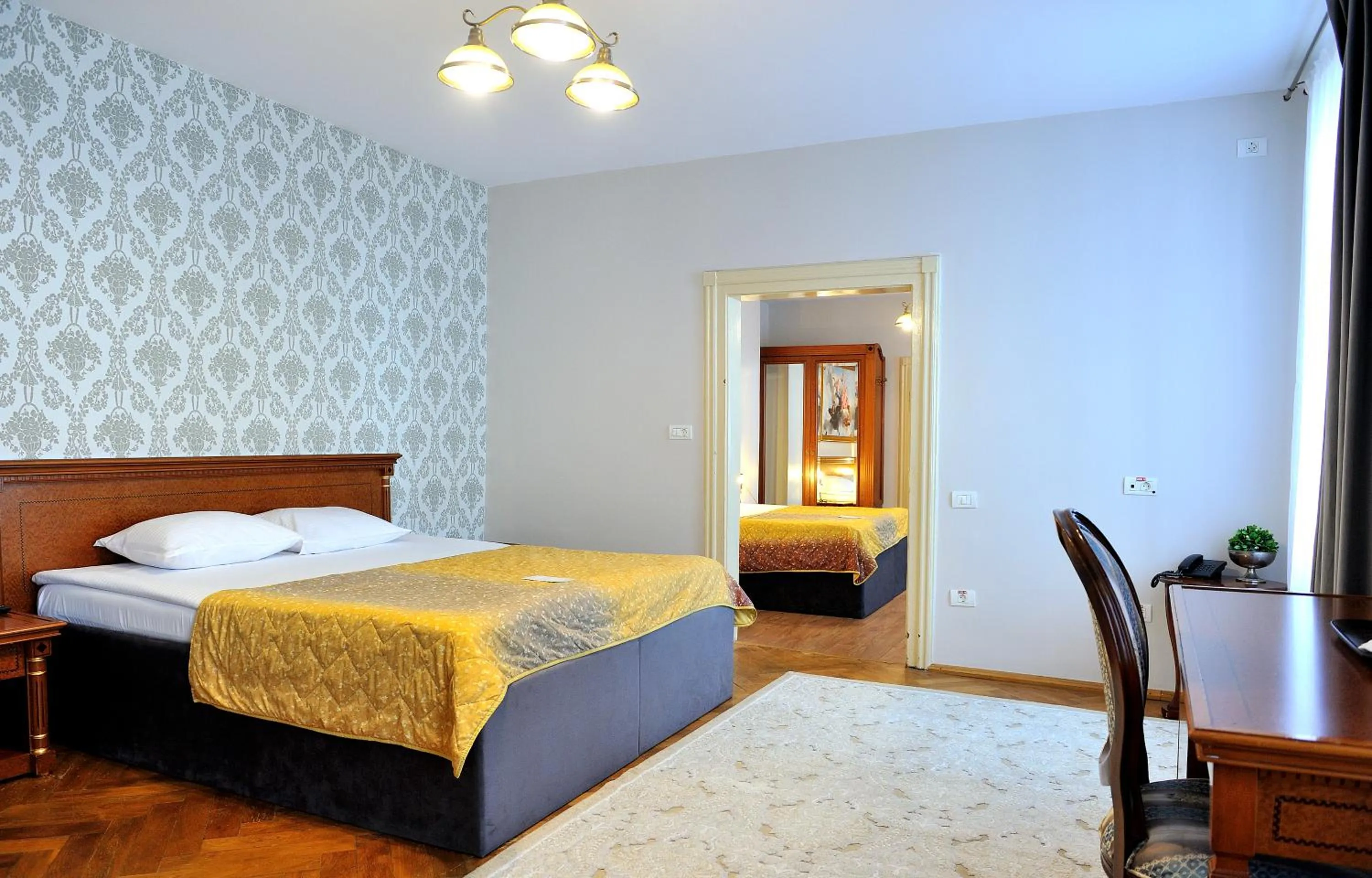 Bedroom, Bed in Safrano Palace