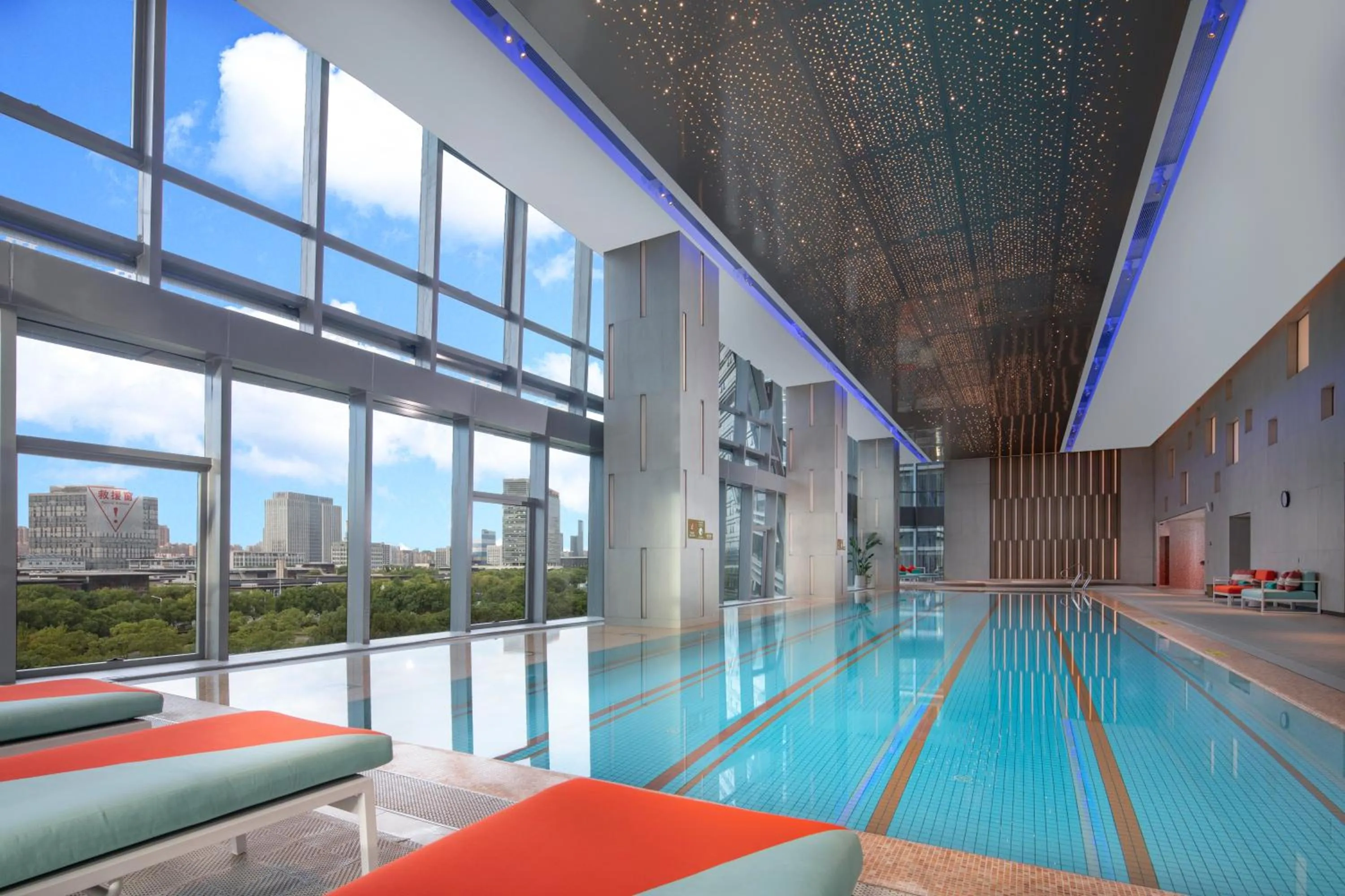 Swimming pool in M Social Hotel Suzhou