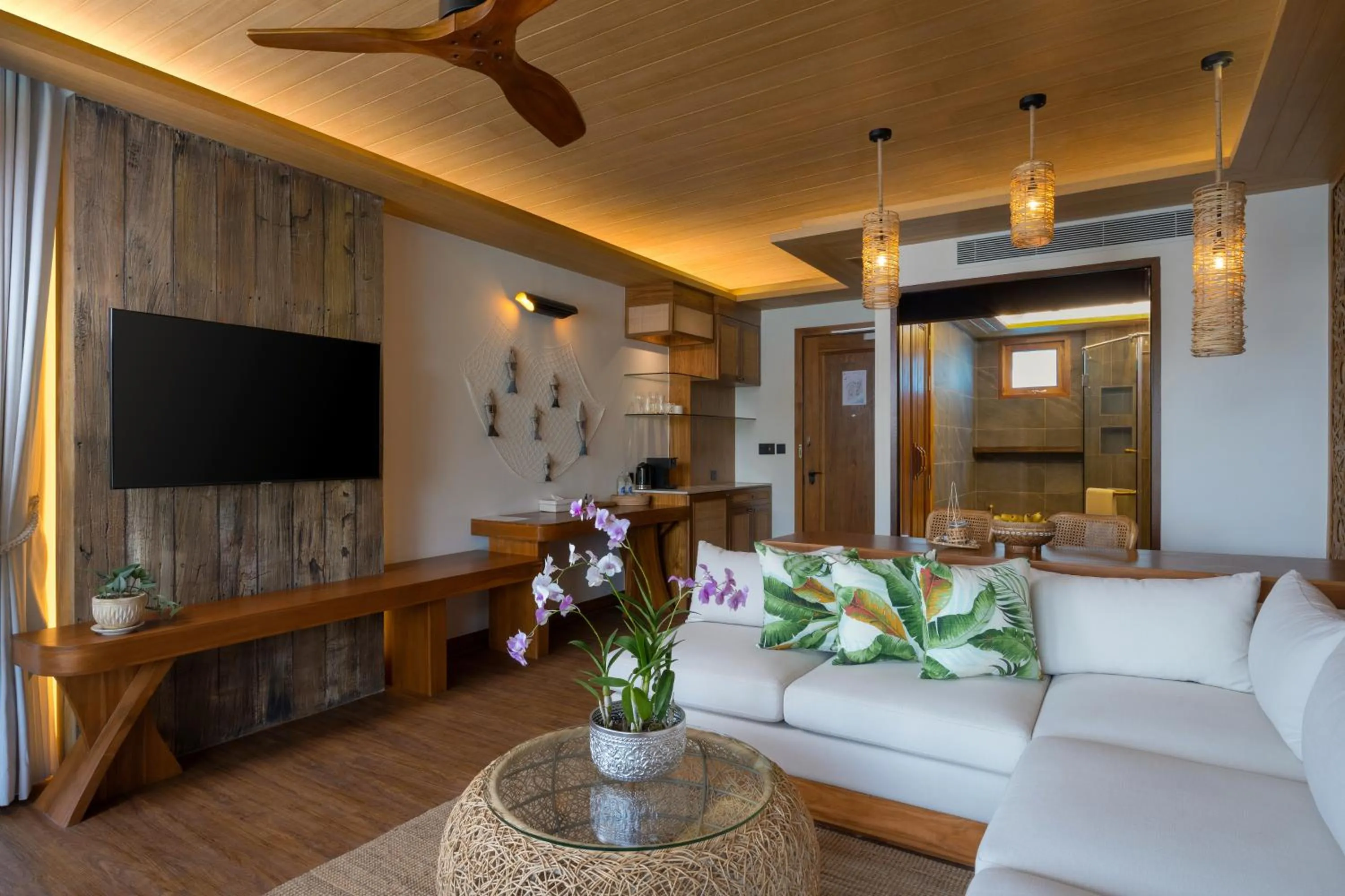 Living room in SINAE Phuket Luxury Hotel