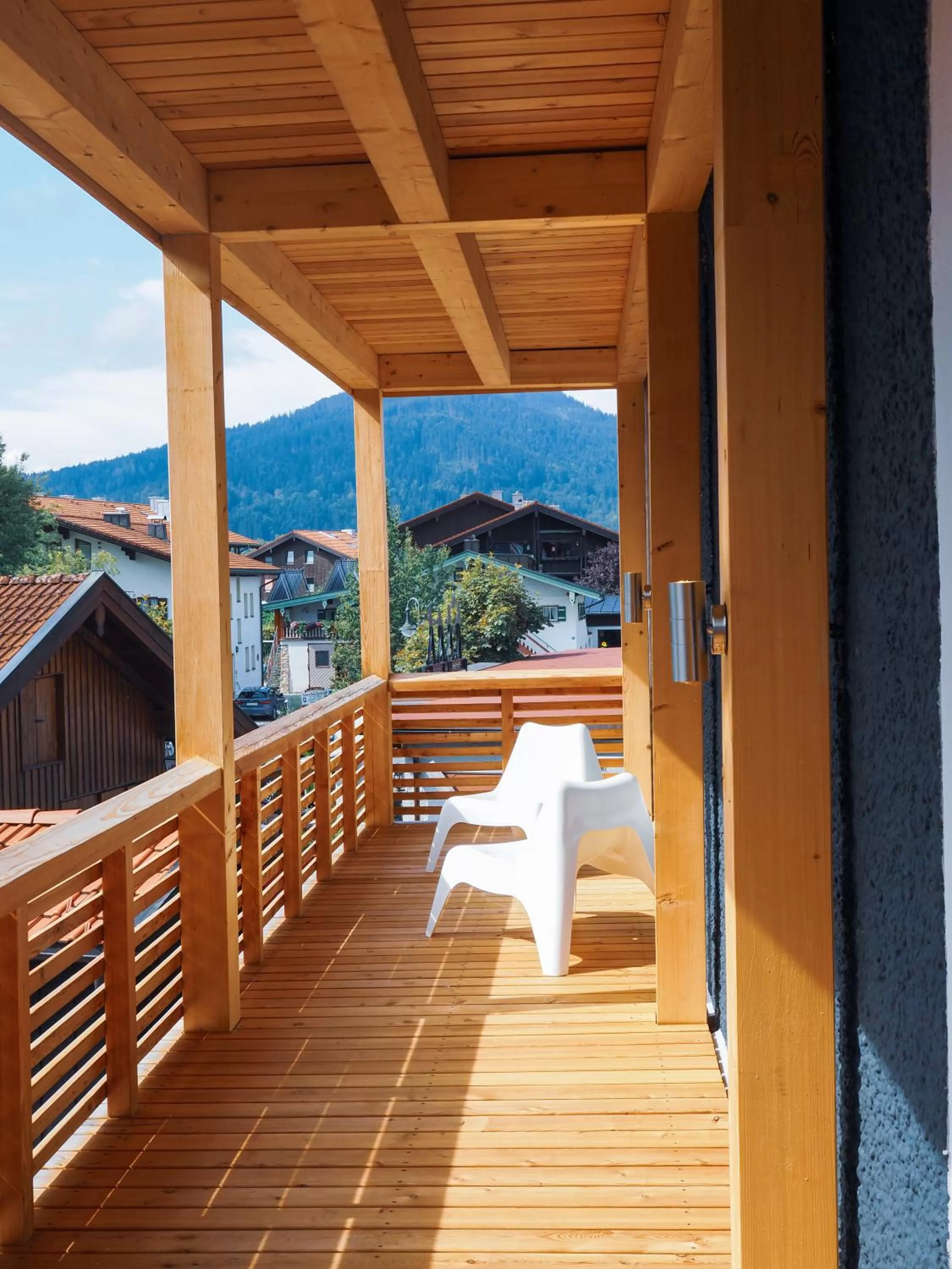 View (from property/room), Balcony/Terrace in Sauna & Whirlpool - ALPENLIEBE APARTments