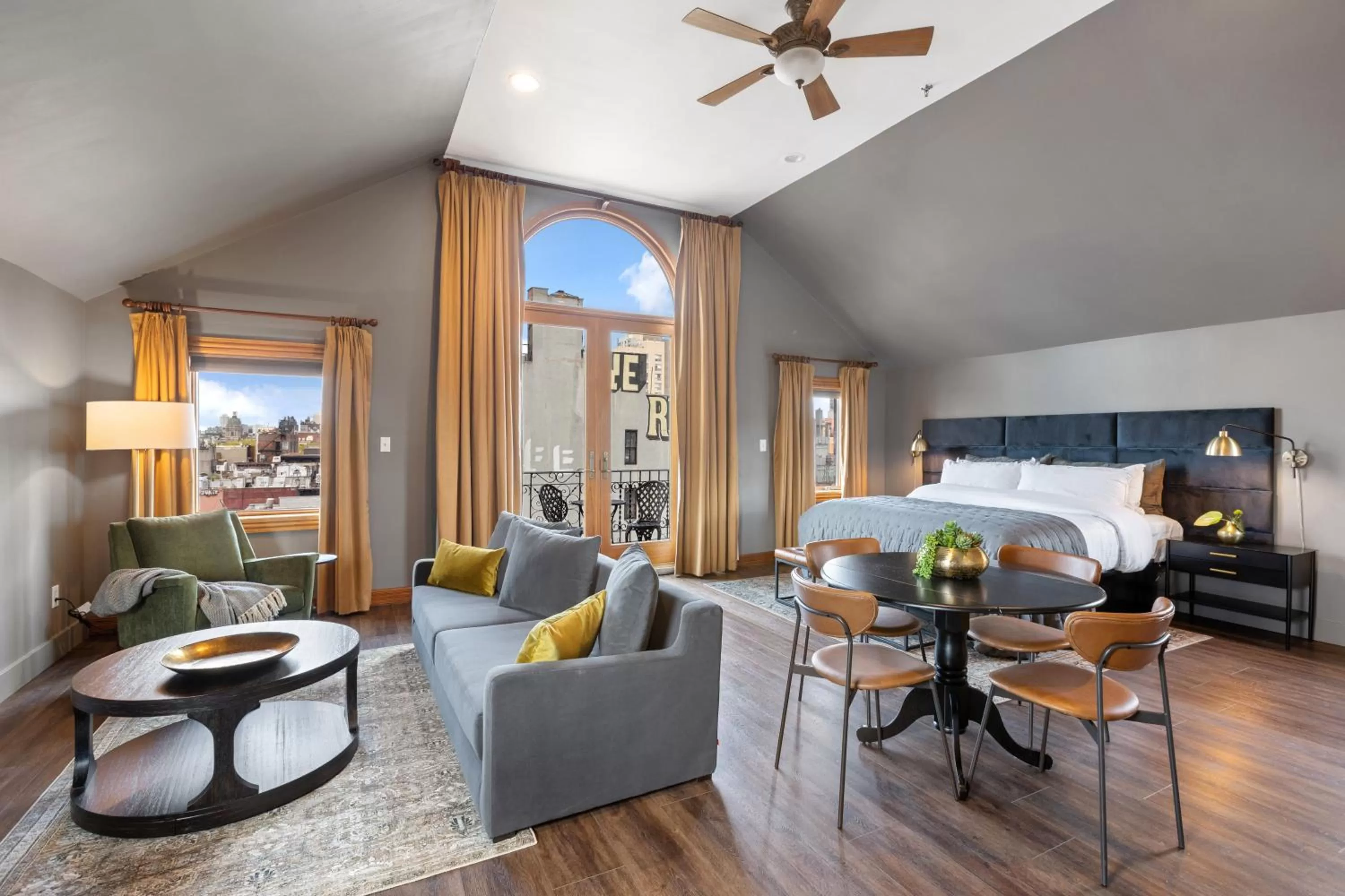 Seating area in The Historic Blue Moon Hotel - NYC