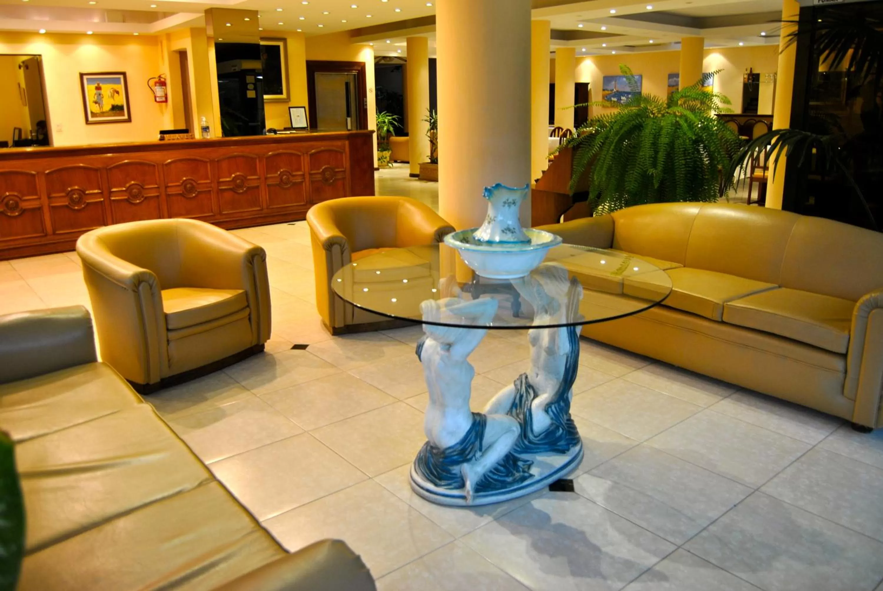 Lobby or reception in Hotel Iberia