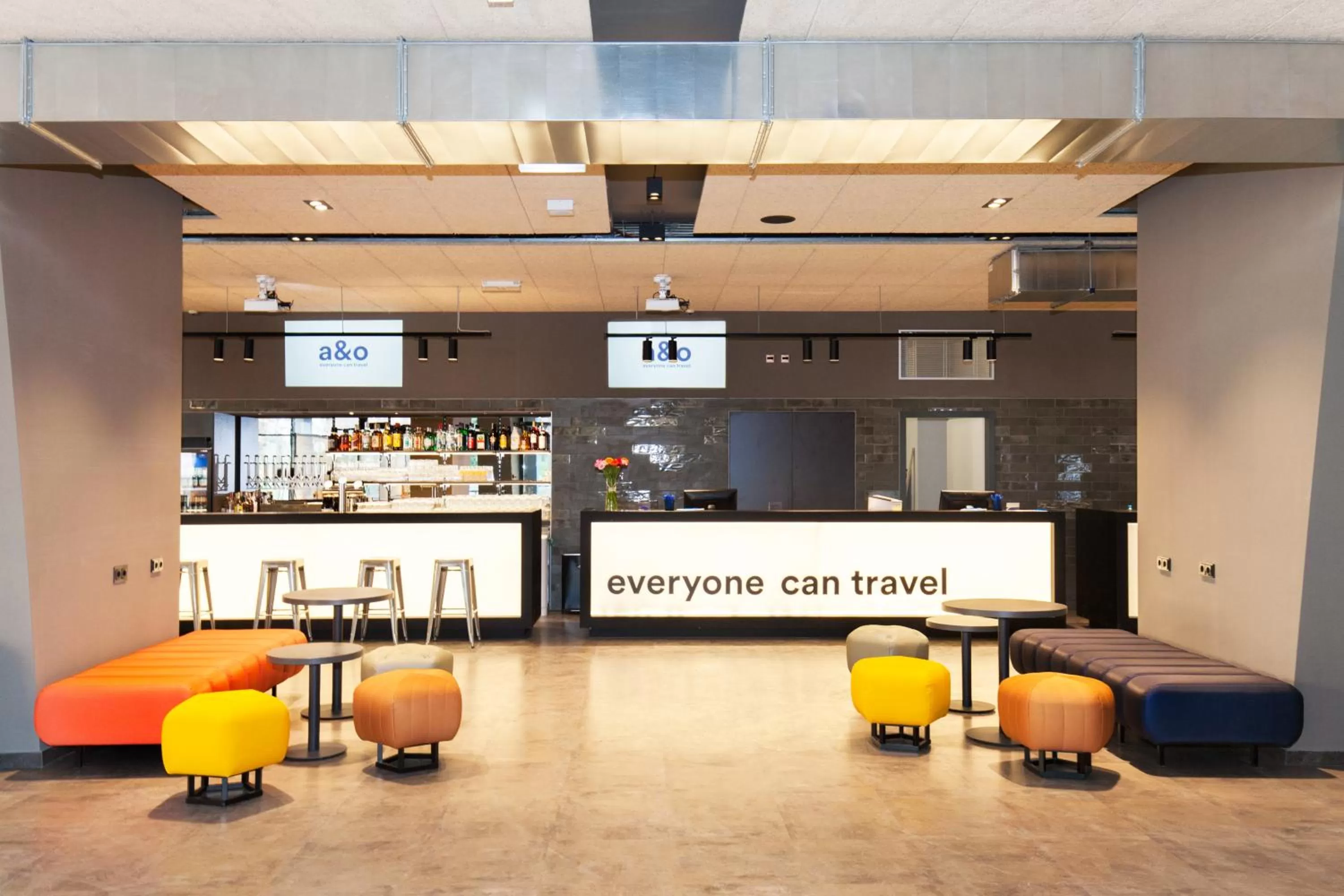 Lobby or reception in a&o Hamburg City