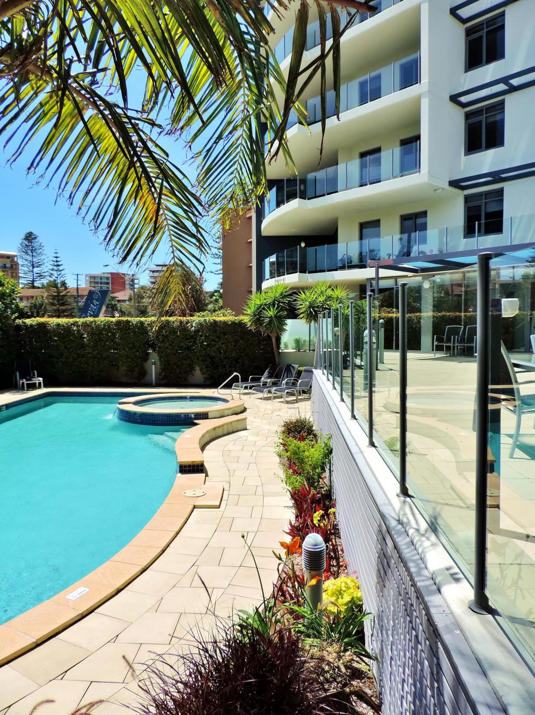 Swimming pool in Sevan Apartments Forster