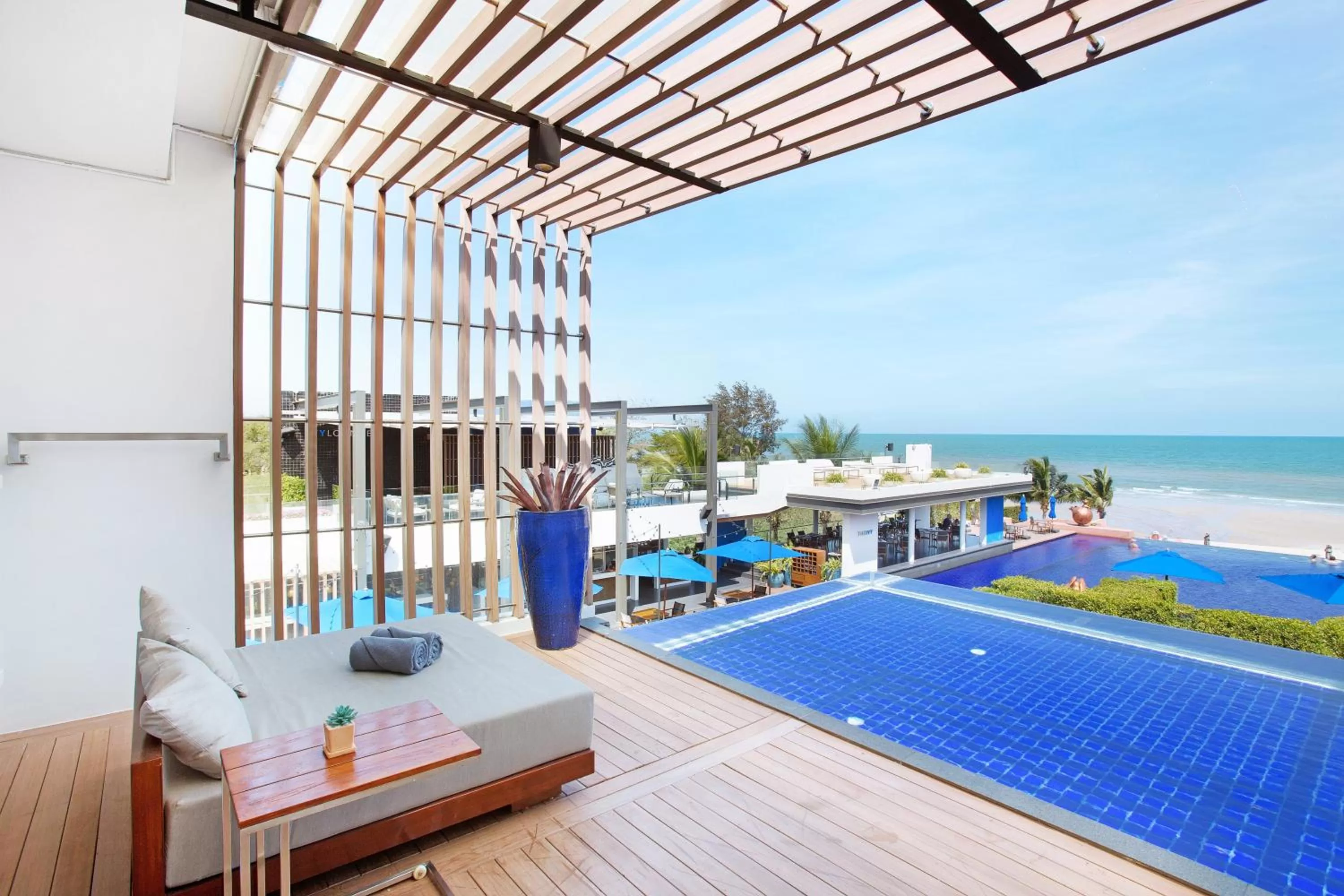 Pool view in Ace of Hua Hin Resort - SHA PLUS