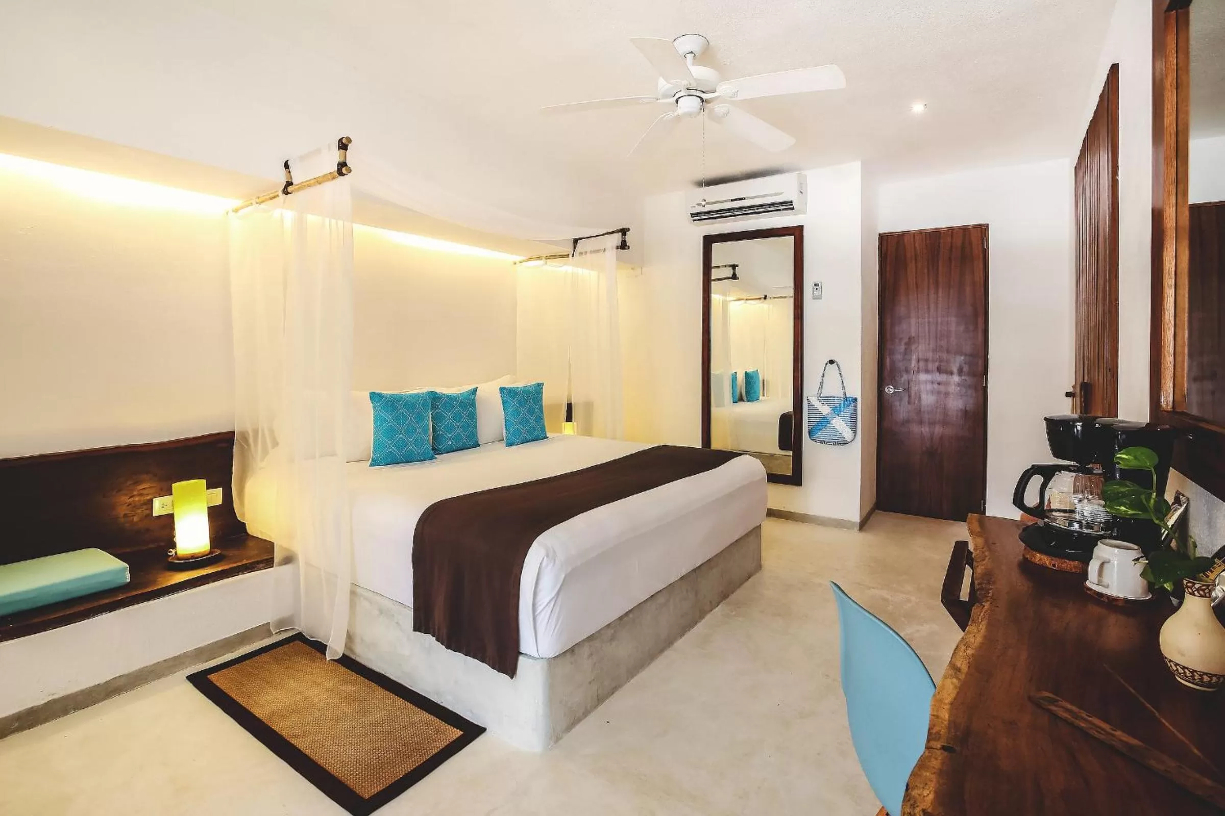 Bed in Cabanas Tulum- Beach Hotel & Spa