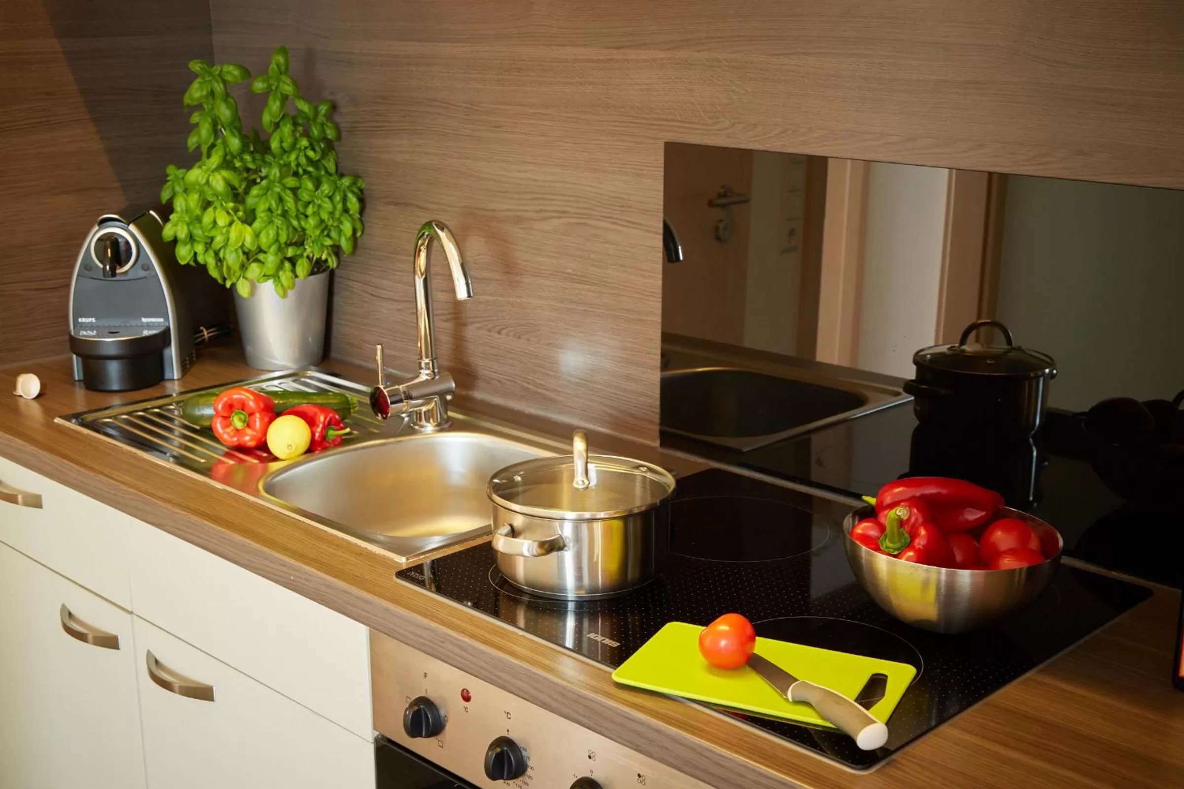 Kitchen or kitchenette in Business Homes - Das Apartment Hotel