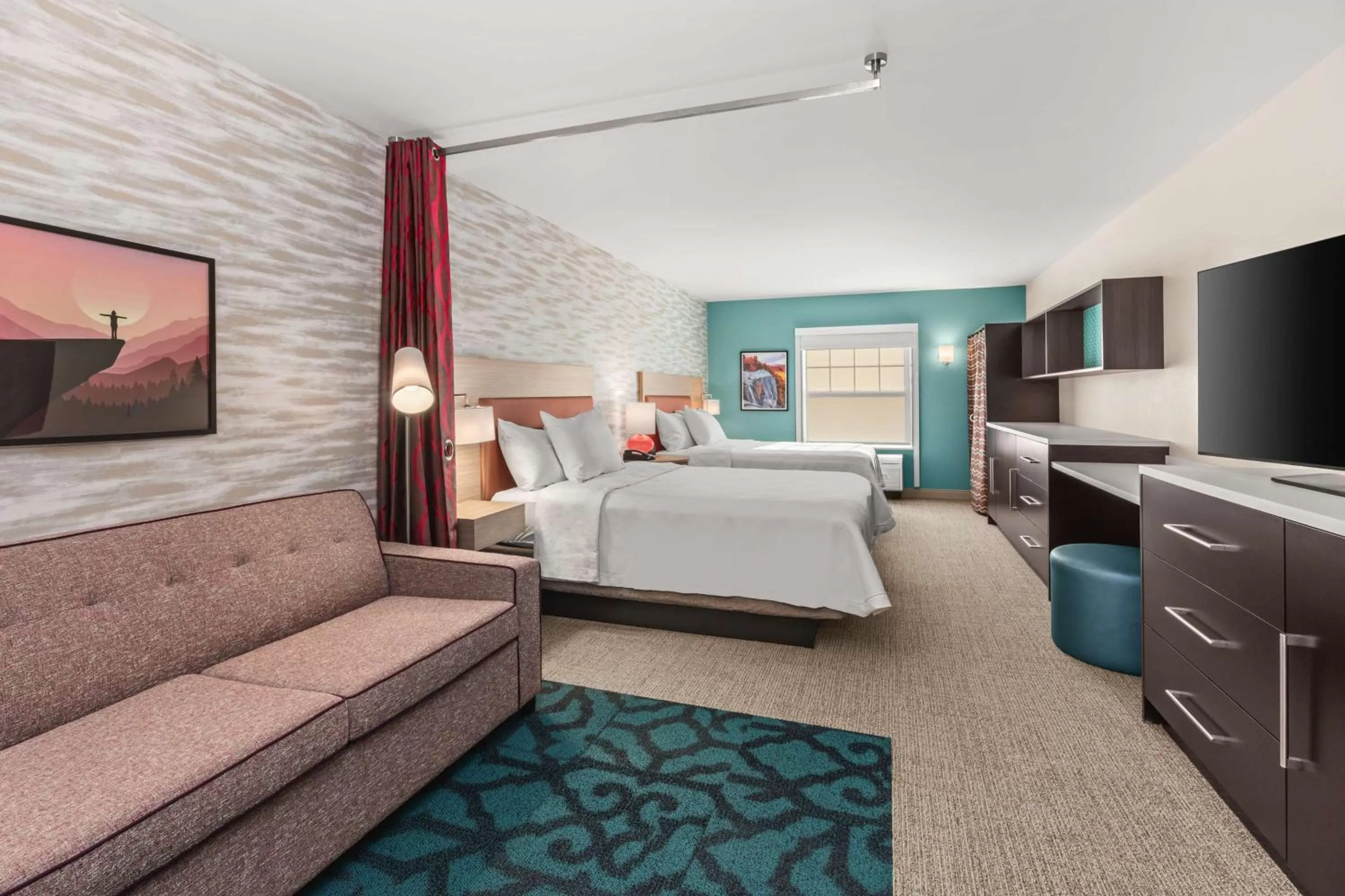 Bedroom, Bed in Home2 Suites By Hilton North Conway, NH