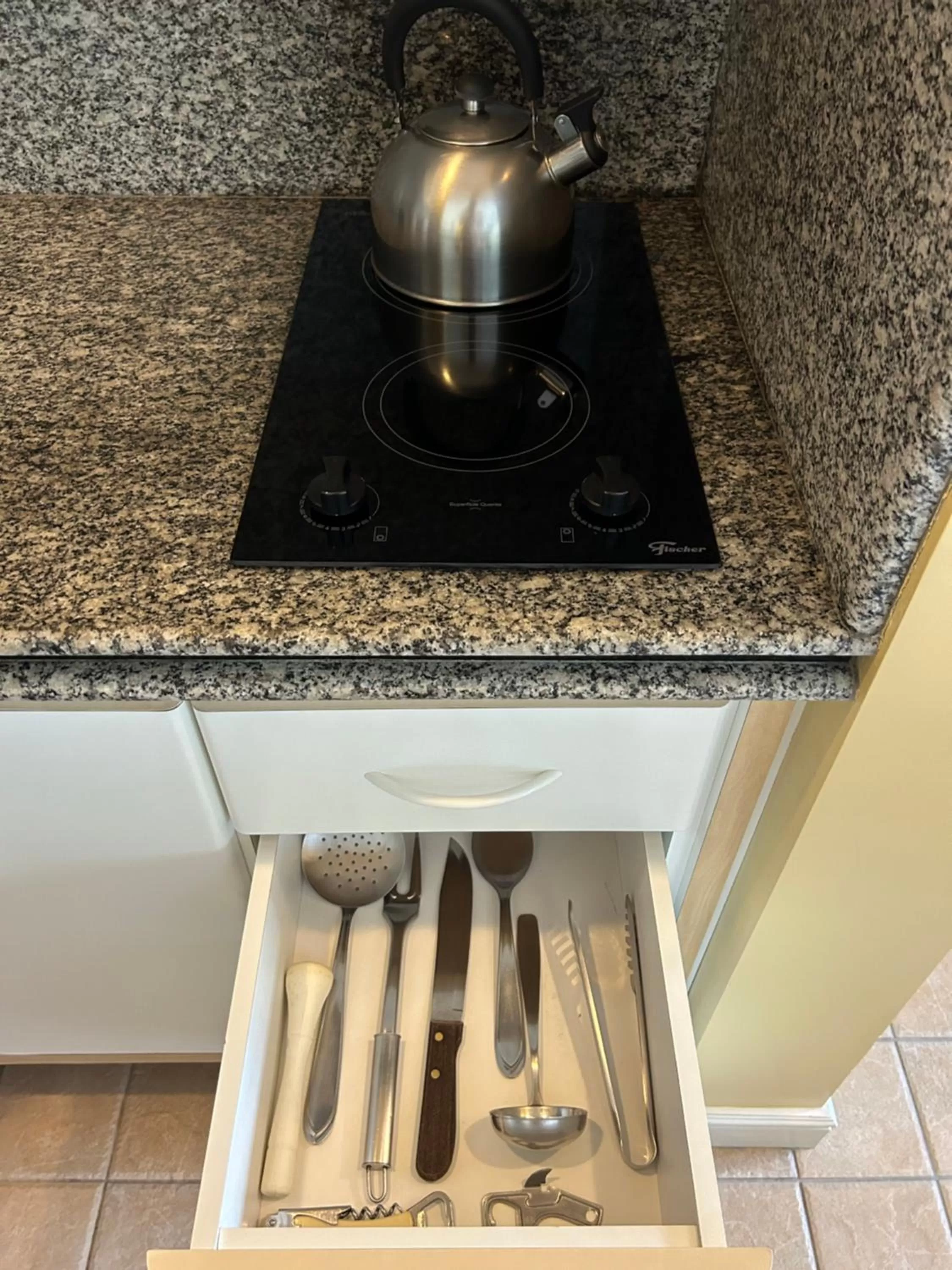 Kitchen or kitchenette, Kitchen/Kitchenette in Golfinhos Apart Hotel