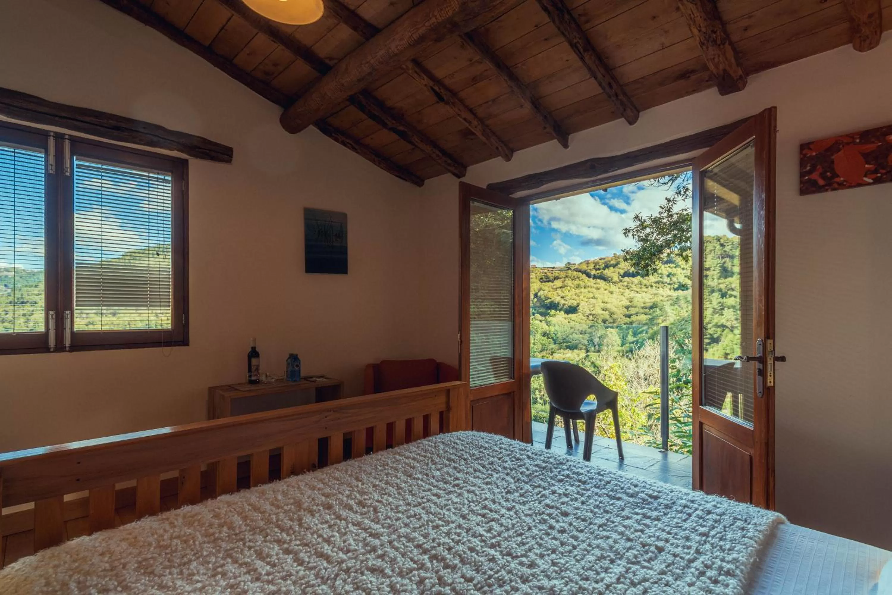 View (from property/room), Bed in Cabo Do Mundo Casa Rural