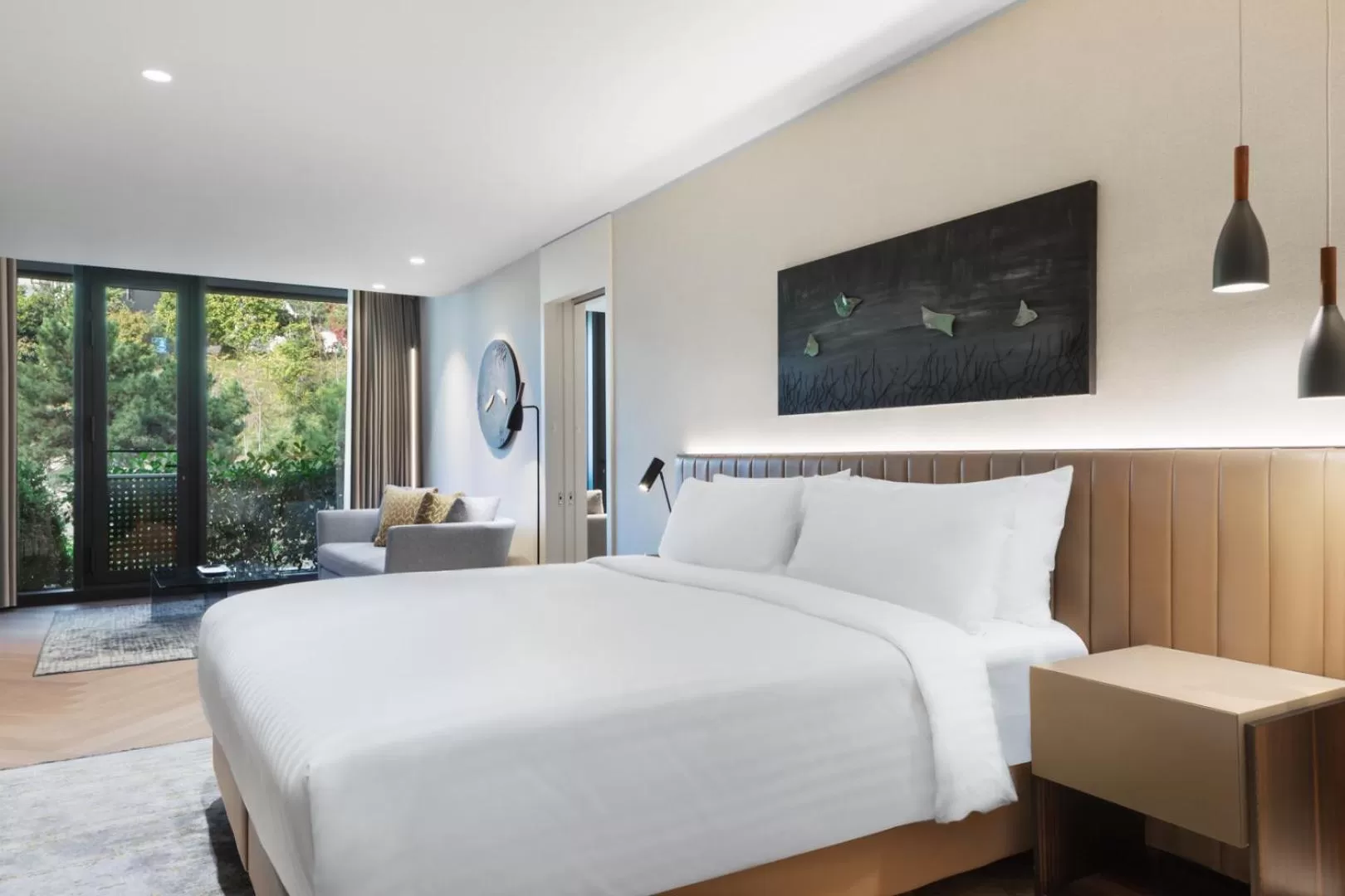 Bedroom, Bed in Marriott Executive Apartments Istanbul Fulya