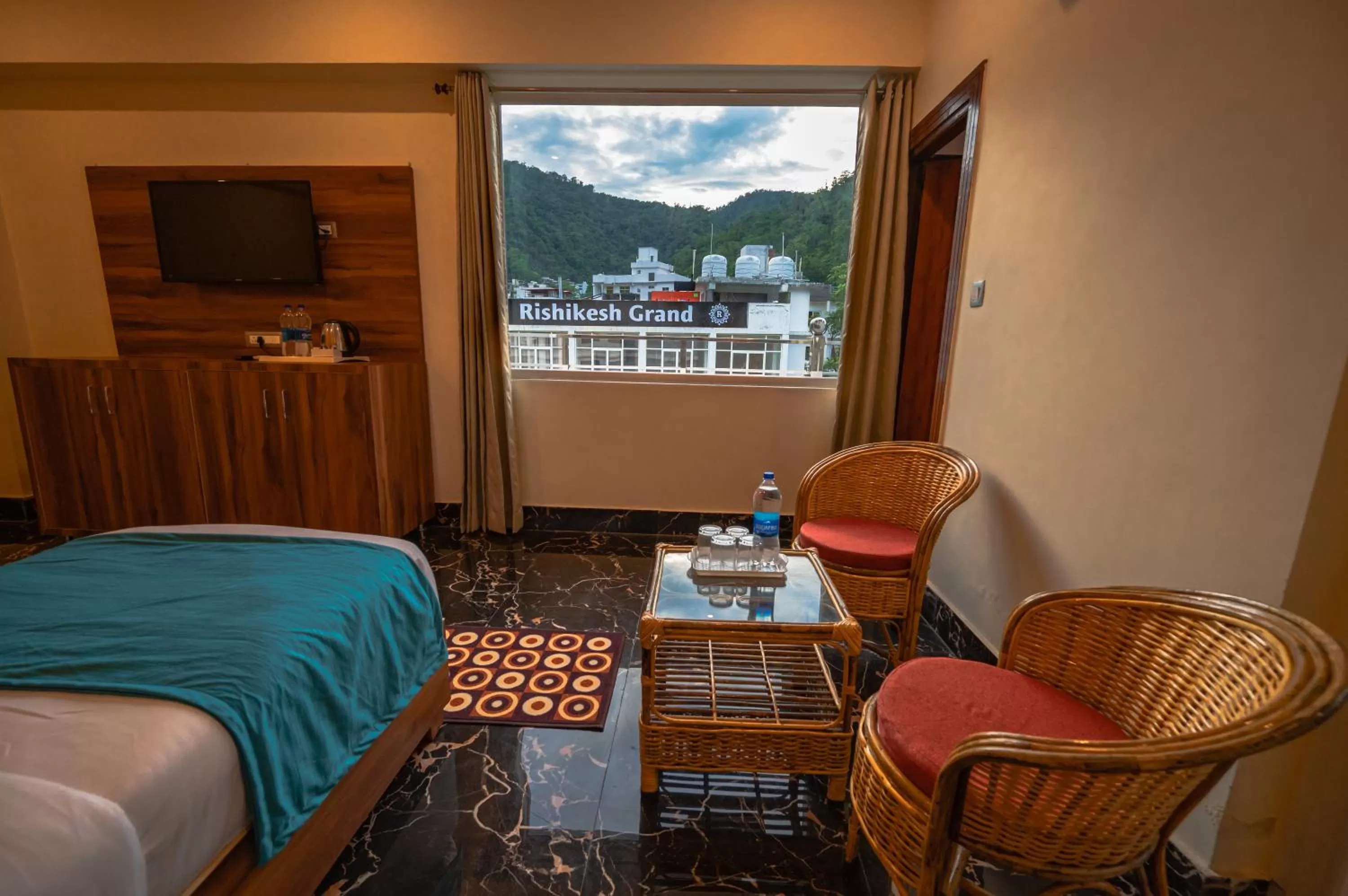 Seating area in Hotel Rishikesh Grand by Kool Stays