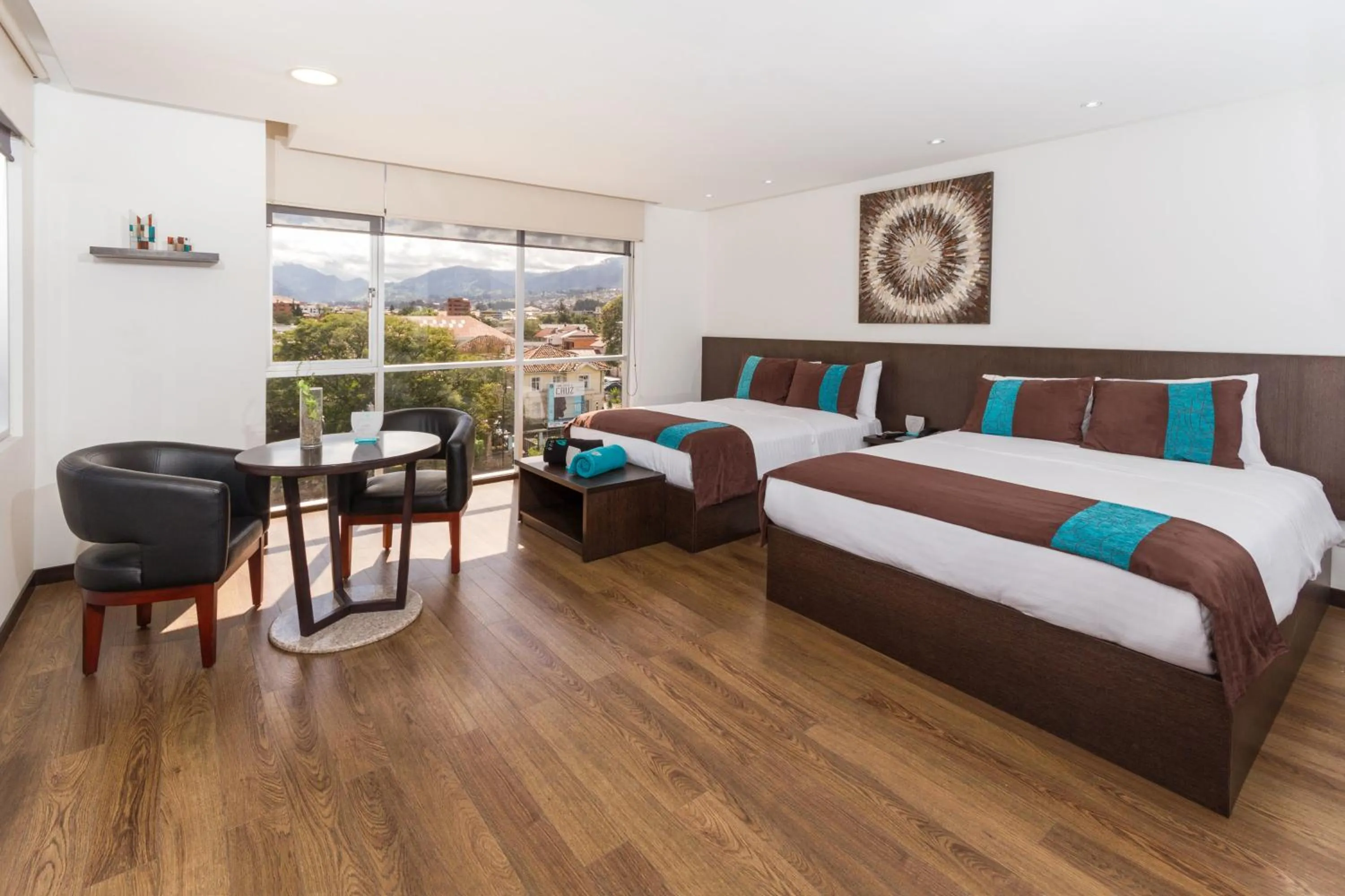 Bird's eye view, Bed in Hotel Valgus