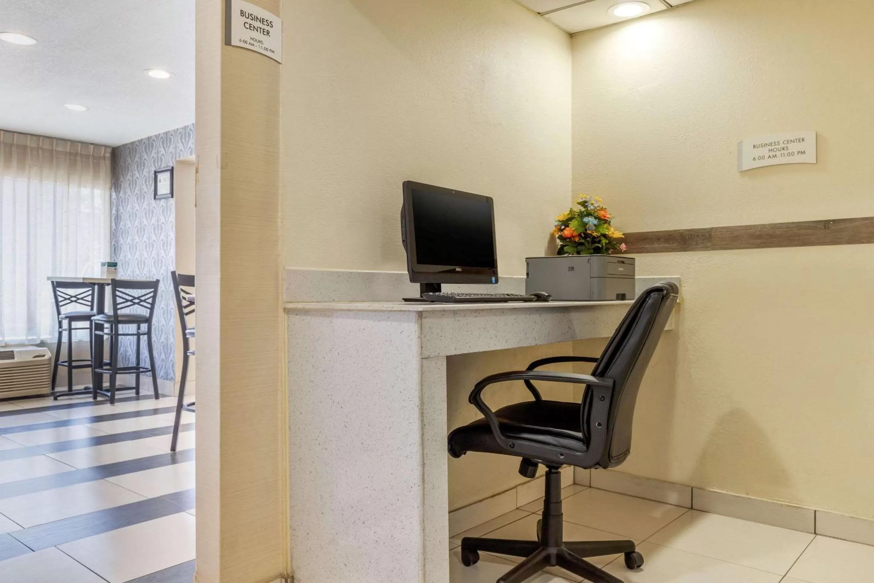 On site in Quality Inn Airport South