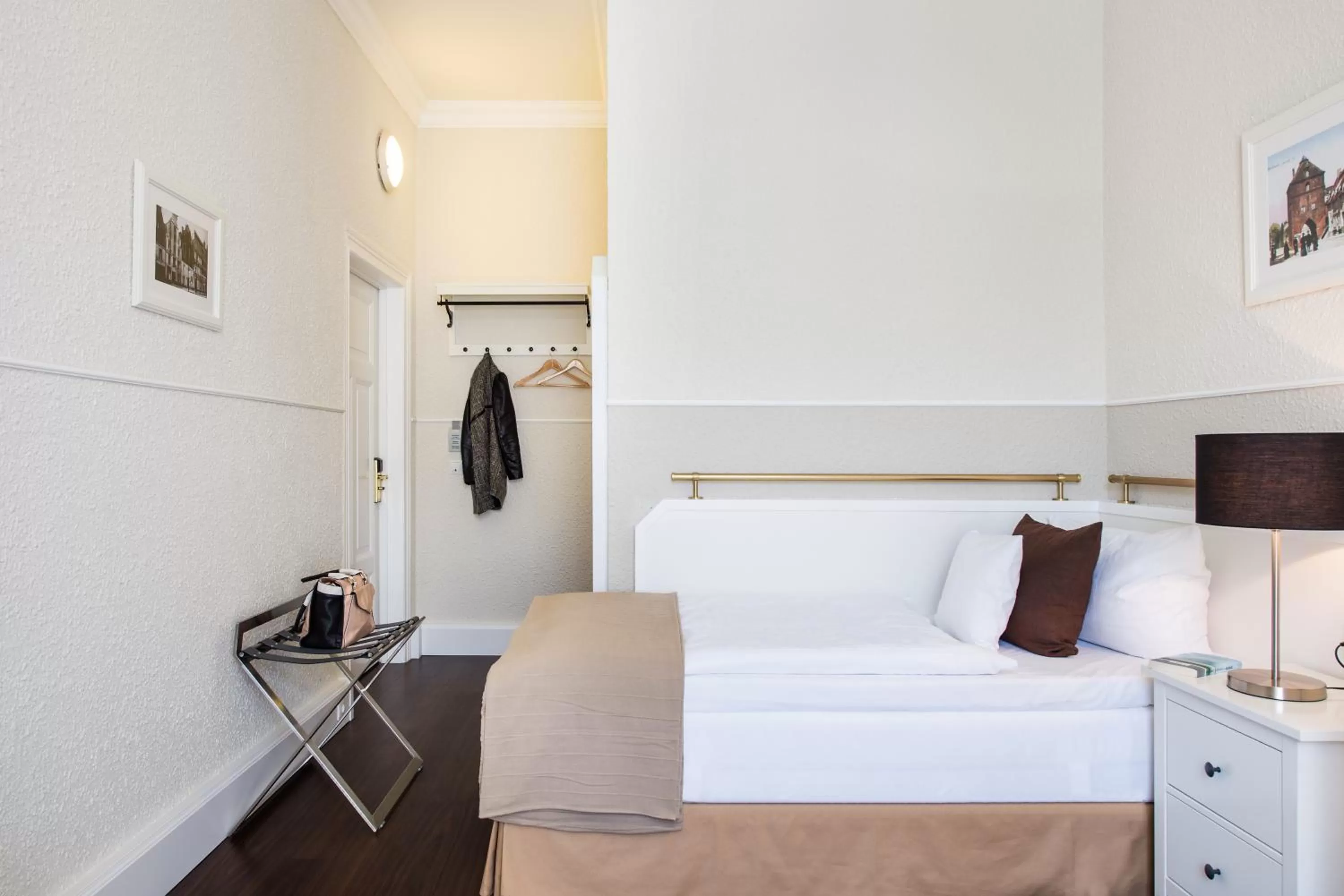 Bed in Hotel Stralsund