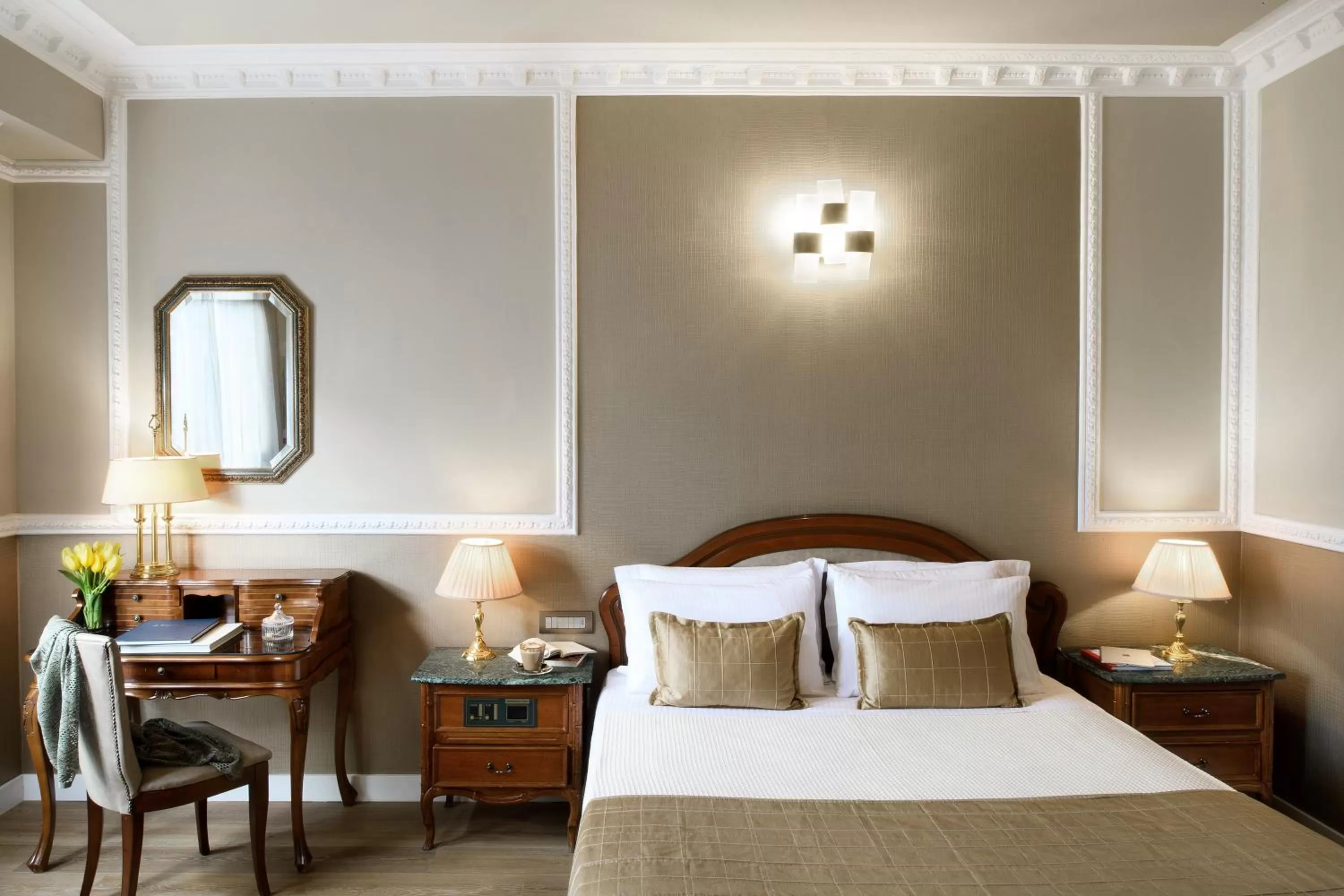 Bed in Mediterranean Palace