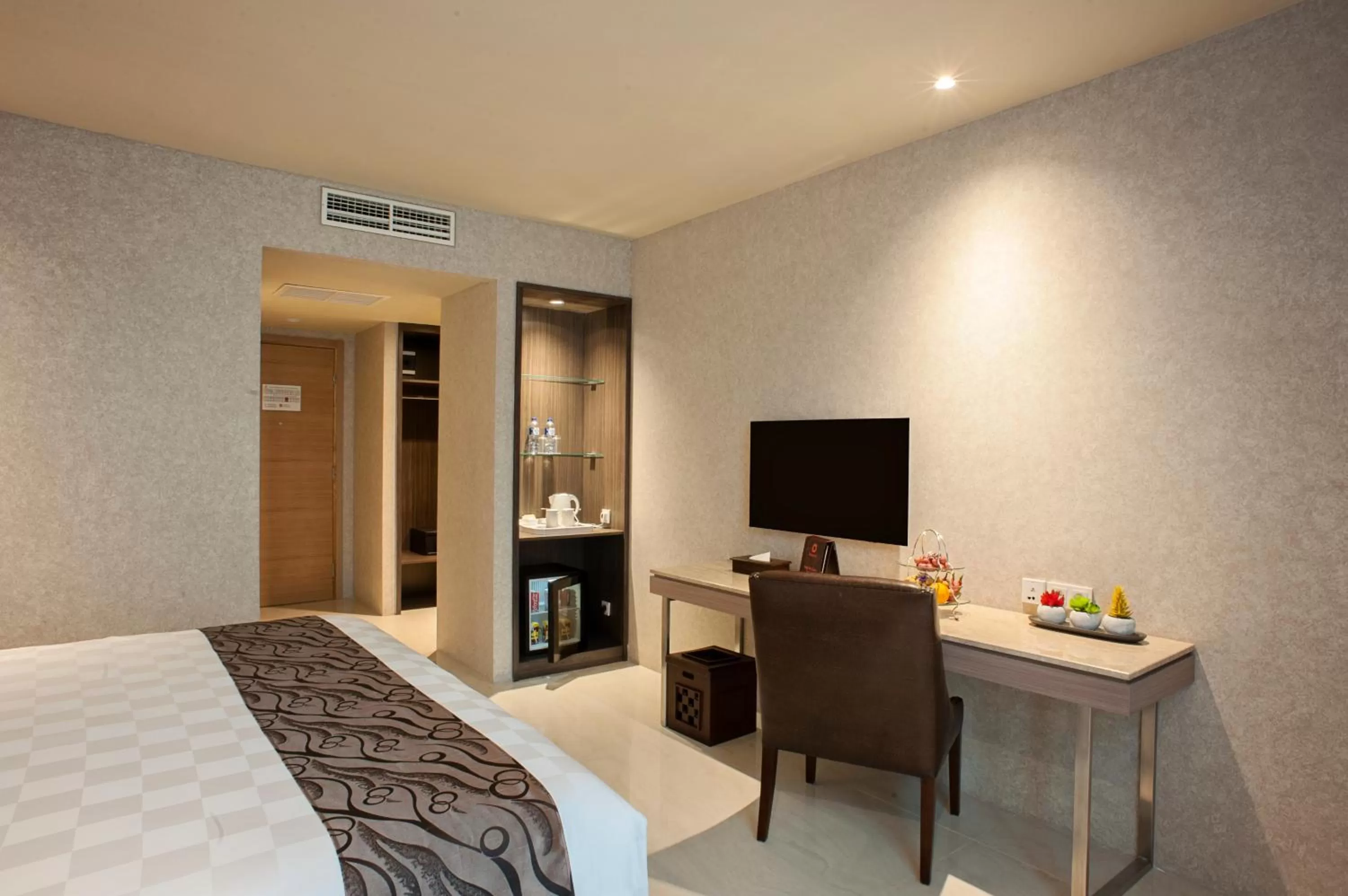 Decorative detail, Bed in Aria Centra Surabaya