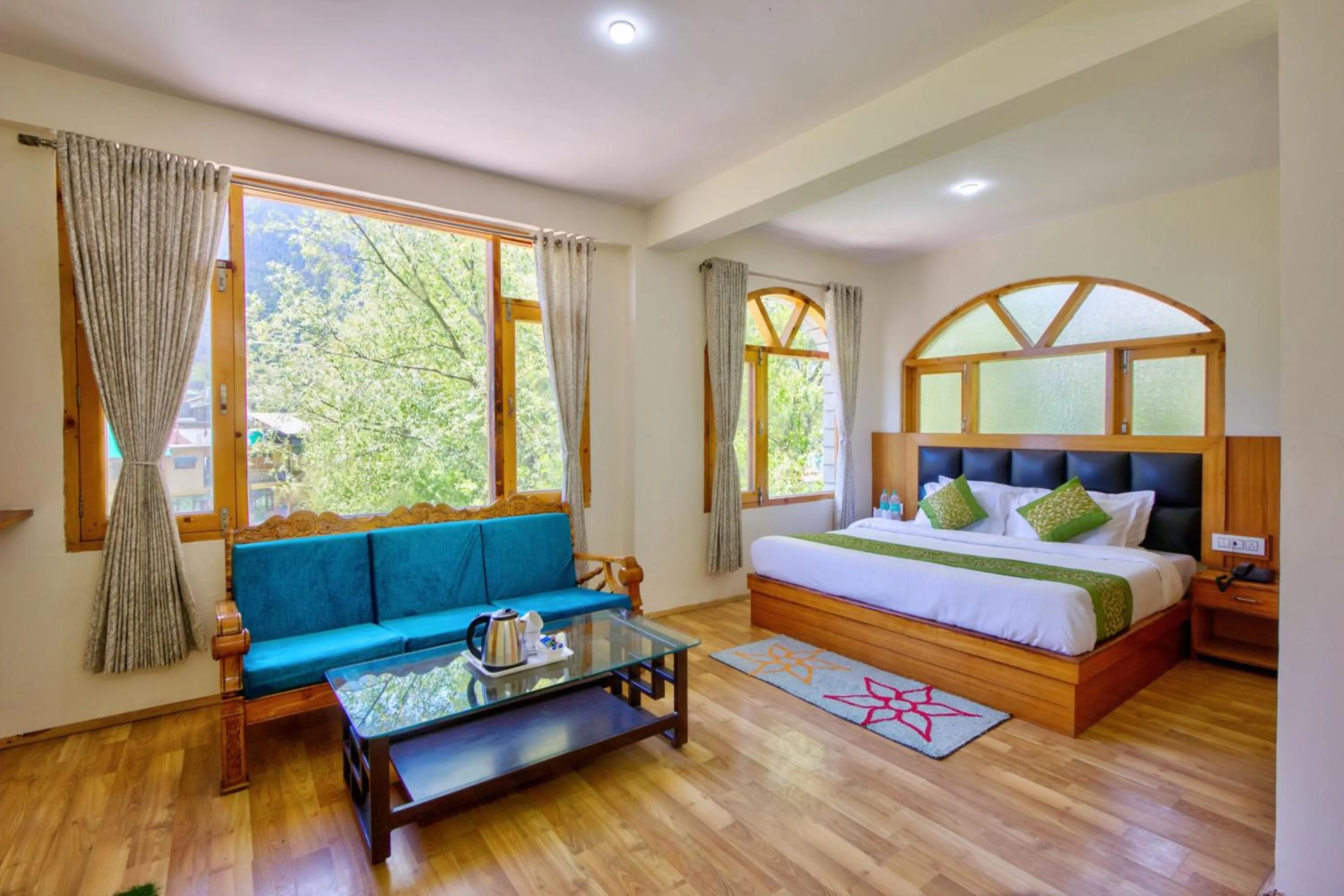 Bed in Thrill Nature Cottage