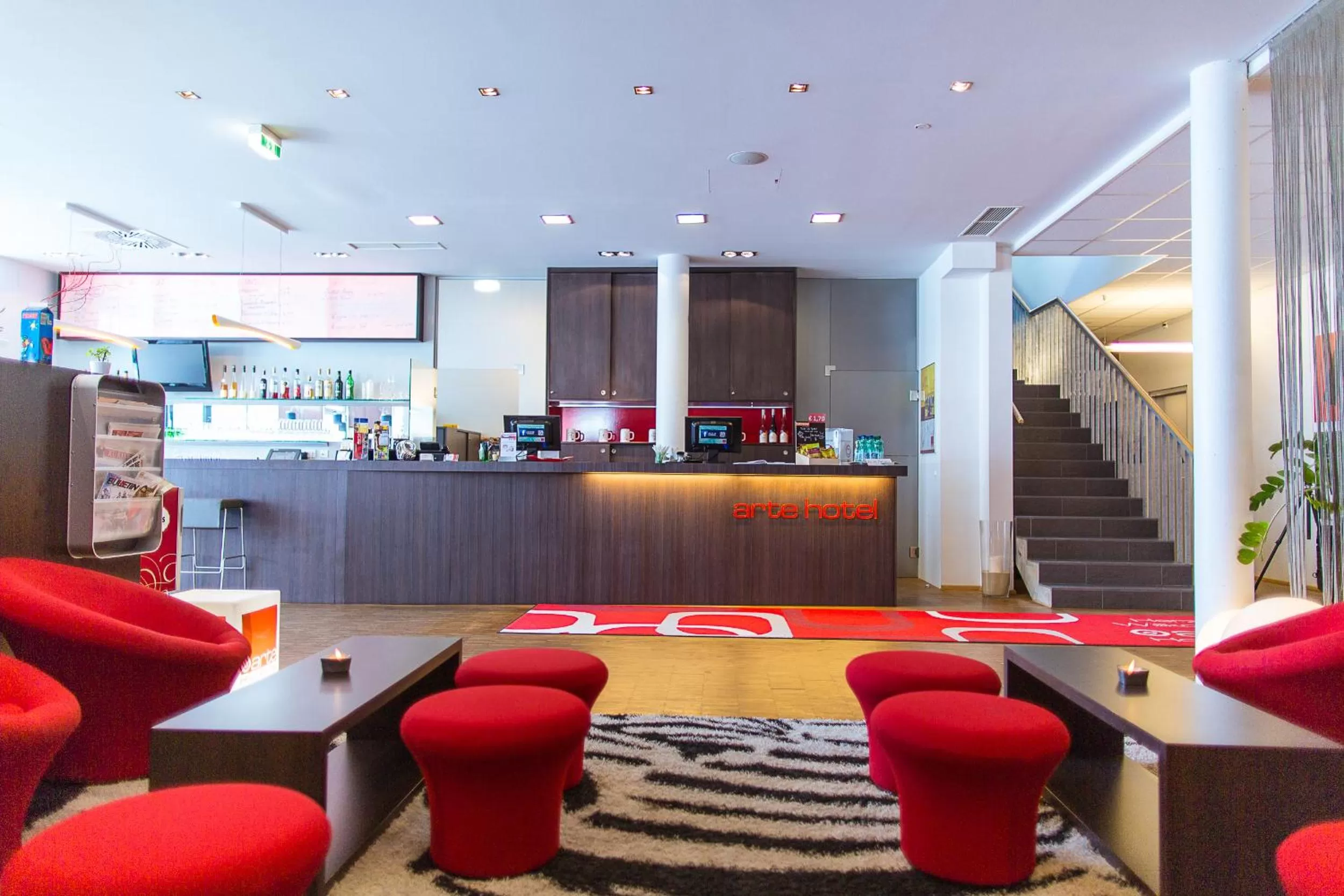 Lobby or reception in arte Hotel Krems